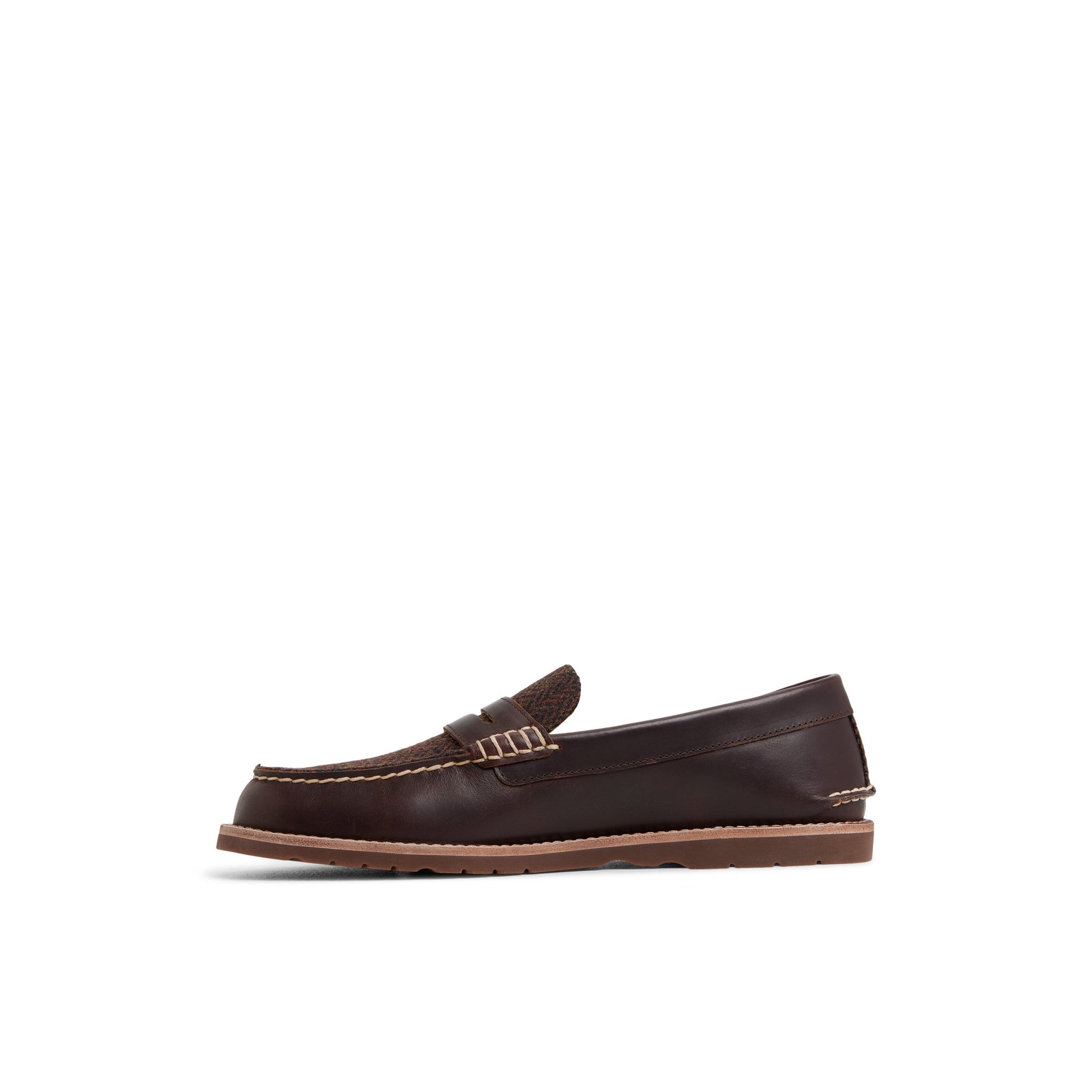 Three-quarter angle of Amaretto Ripple Penny Loafer Penny Loafer's back side