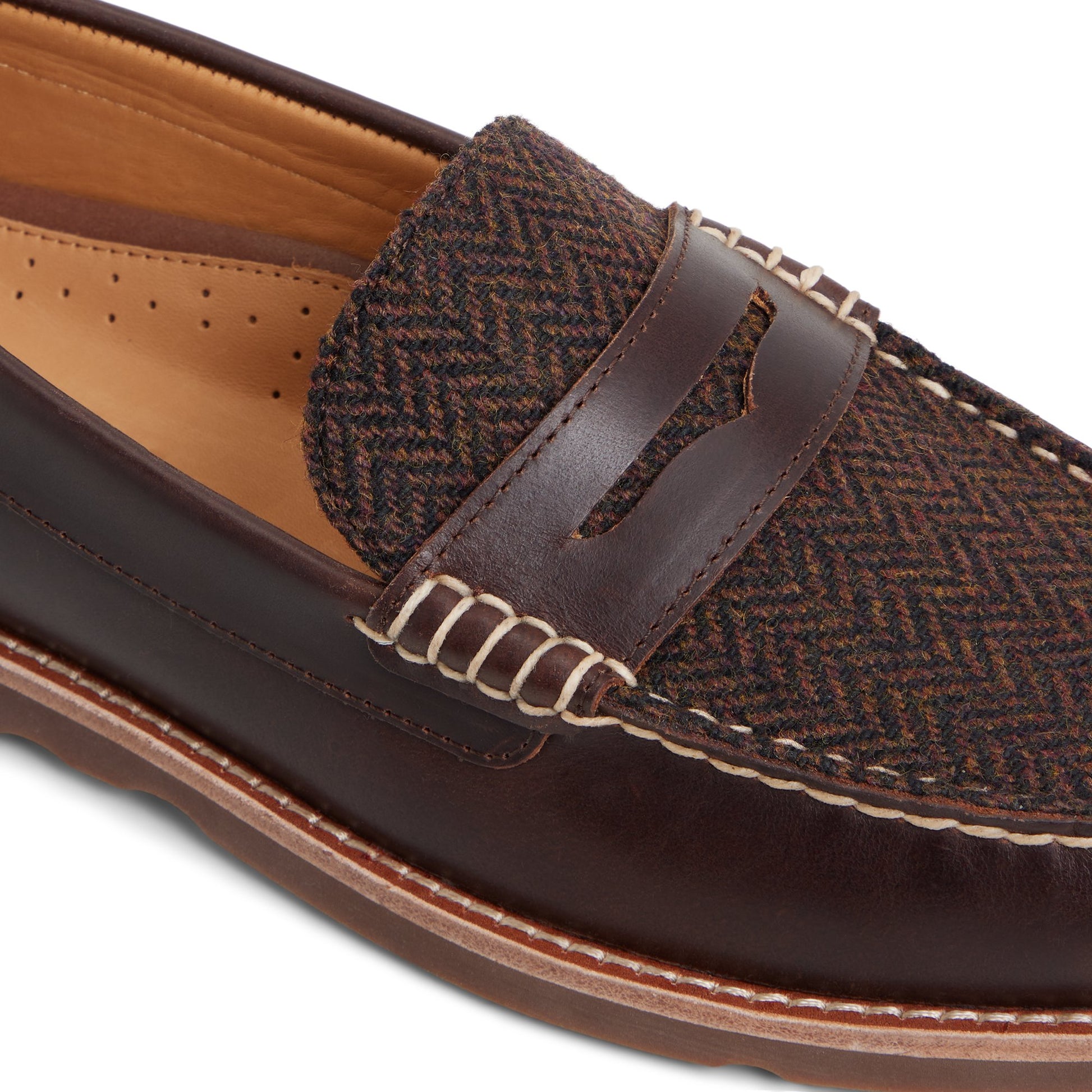 View of Amaretto Ripple Penny Loafer Penny Loafer's sole