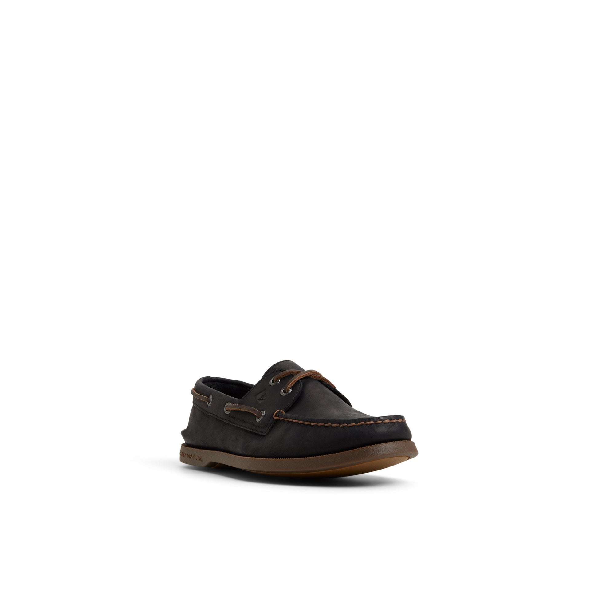 Side view of Other Black Authentic Original™ 2-Eye Lace Boat Shoe Boat Shoes