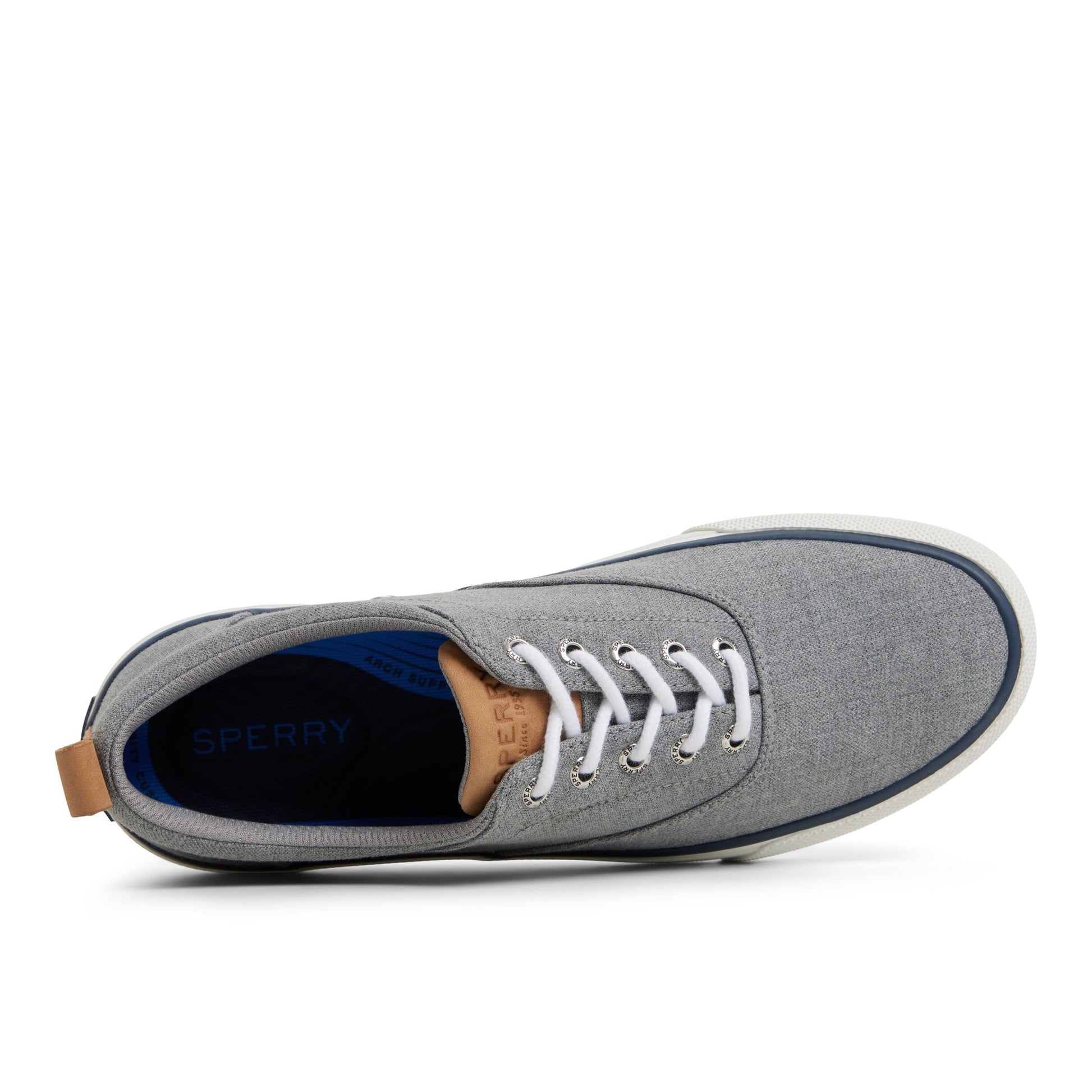 Top-down view of the Grey Deckside CVO Sneakers Vulcanized Sneaker