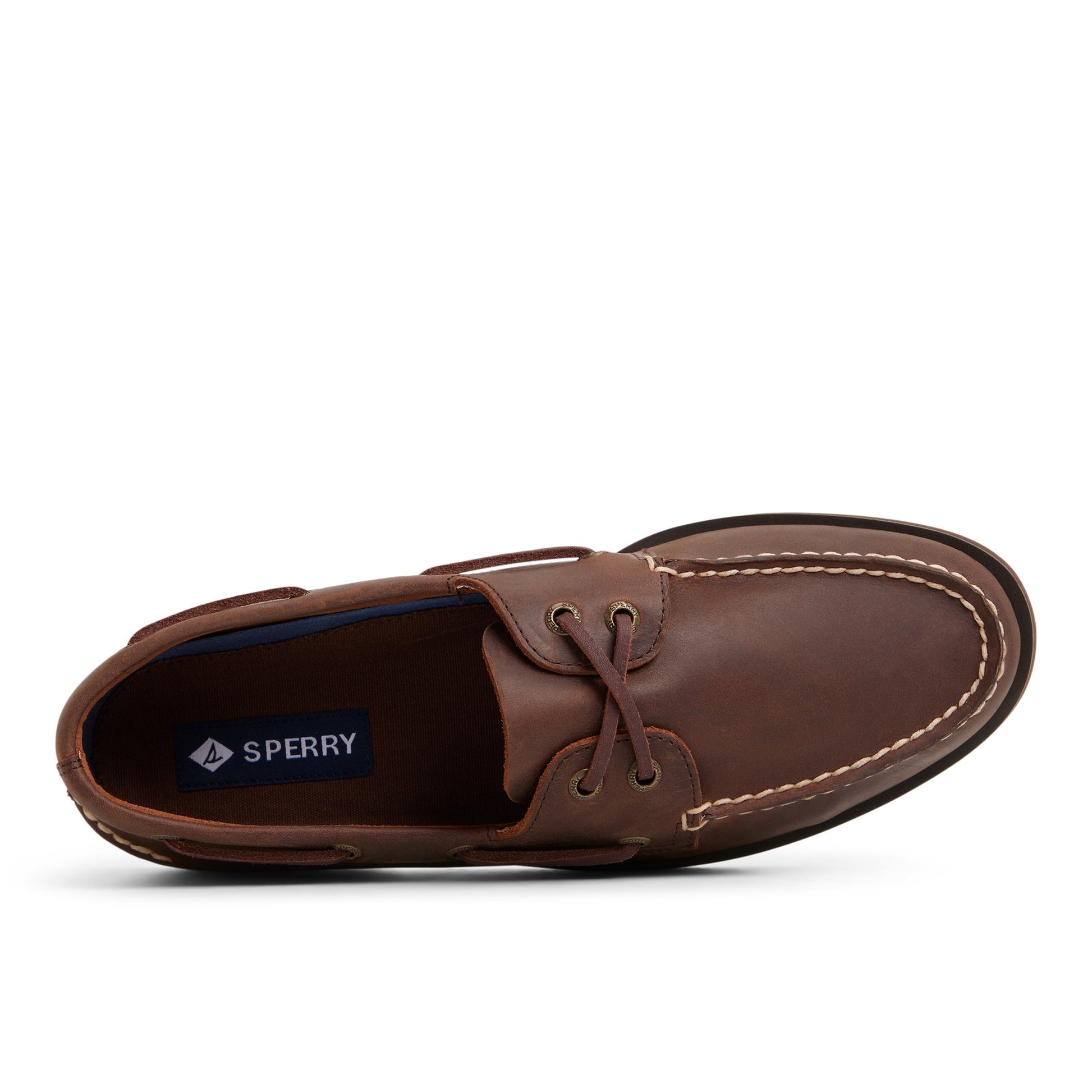 Top-down view of the Tan Authentic Original™ 2-Eye Boat Shoe Boat Shoes