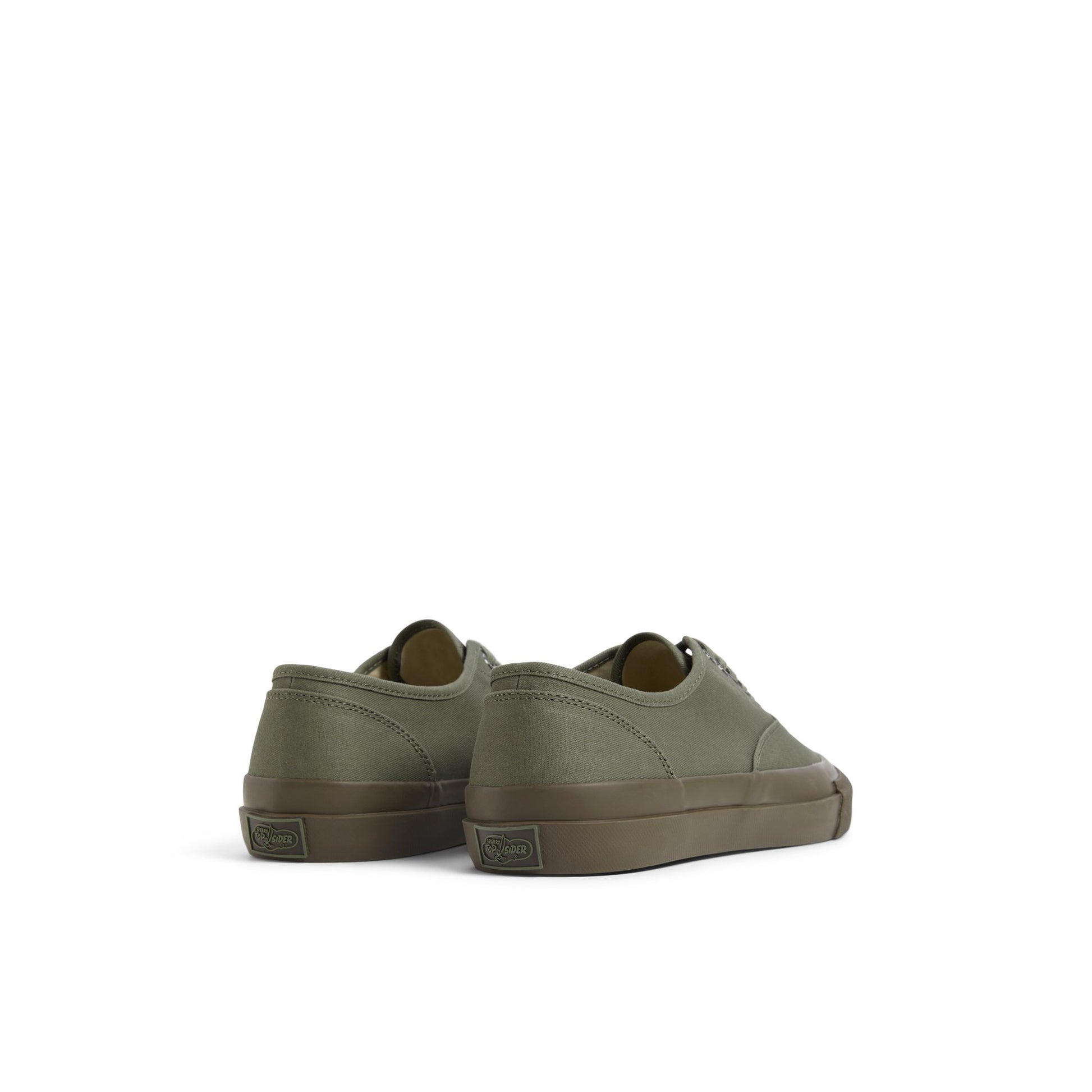 Three-quarter angle of Olive Top Sider CVO Sneakers Low Top Sneakers's front side