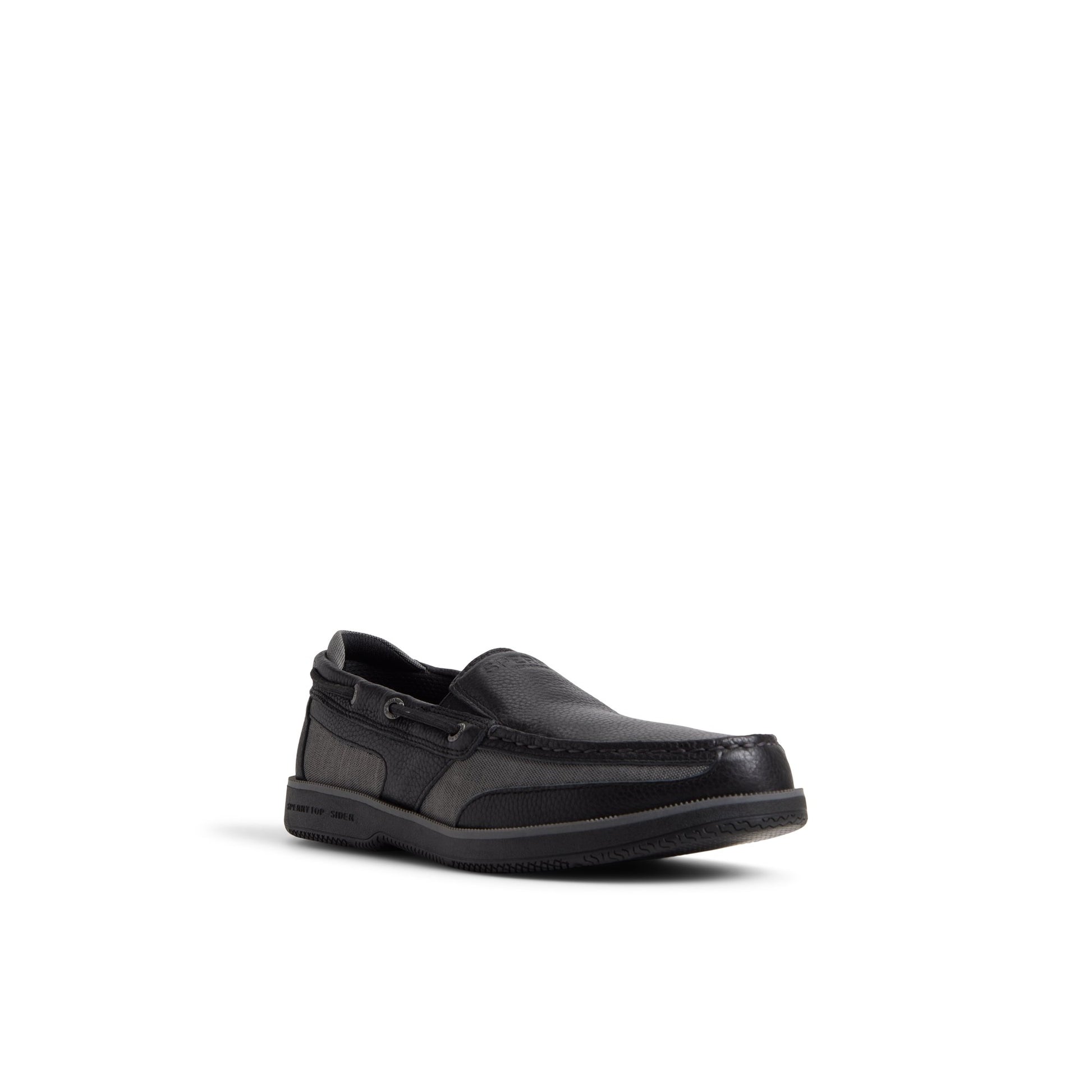 Side view of Black Surveyor Slip-on Loafer Slip-on Sneakers