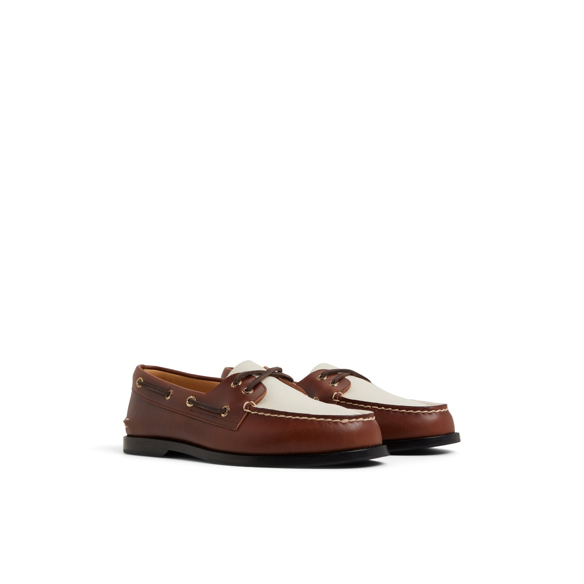 Side view of Tan Prescott Boat Shoe Boat Shoe