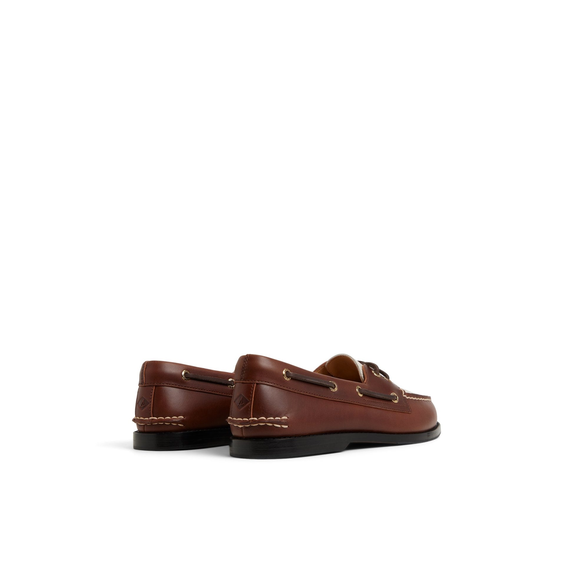 Three-quarter angle of Tan Prescott Boat Shoe Boat Shoe's front side