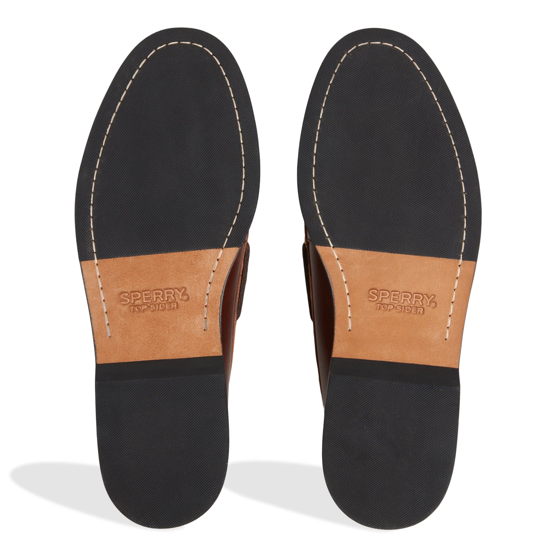 Close-up of the Tan Prescott Boat Shoe Boat Shoe