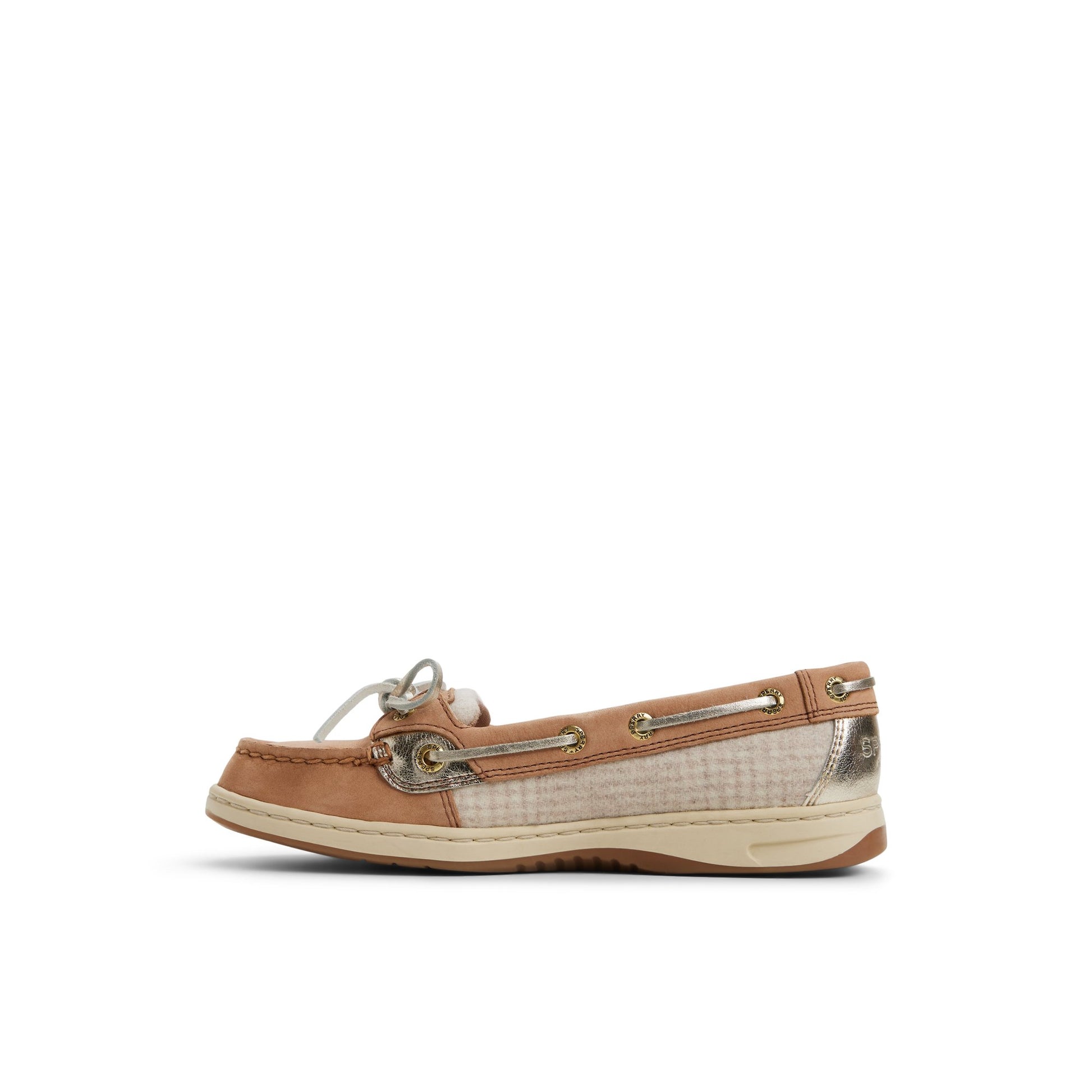 Three-quarter angle of Tan Angelfish 1 Eye Boat Shoe Boat Shoes's back side
