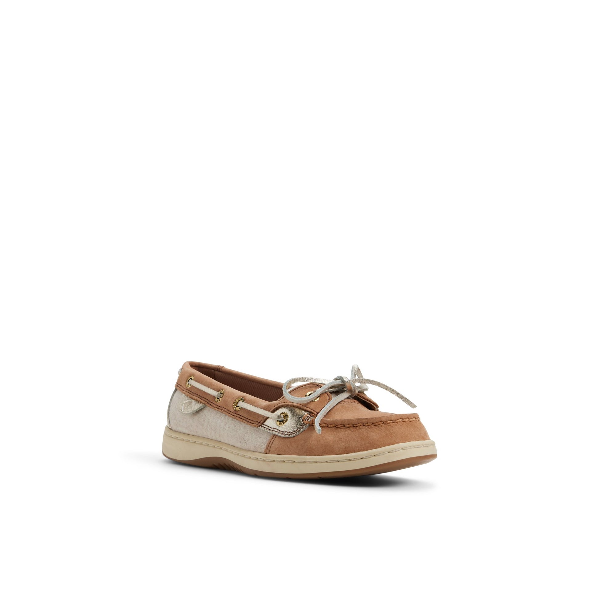 Side view of Tan Angelfish 1 Eye Boat Shoe Boat Shoes