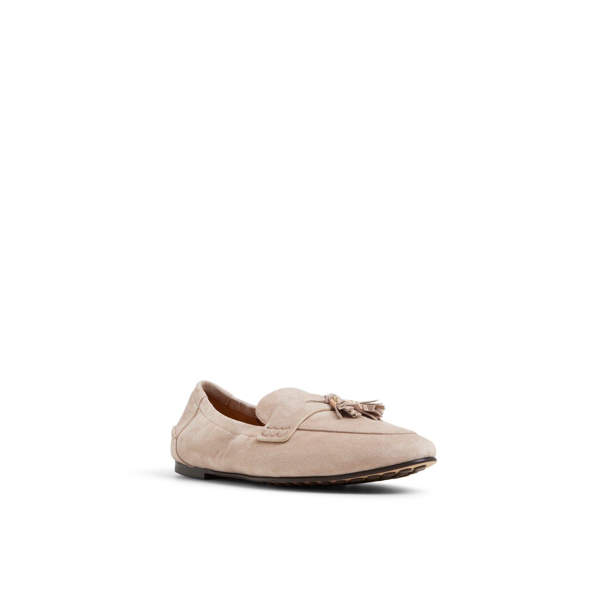 Side view of Taupe Cora Loafer Loafers