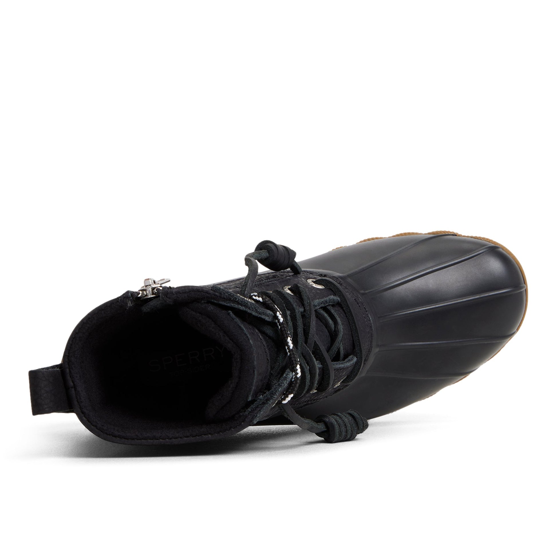 Top-down view of the Black Saltwater™ Duck Lug Boot Duck Boots