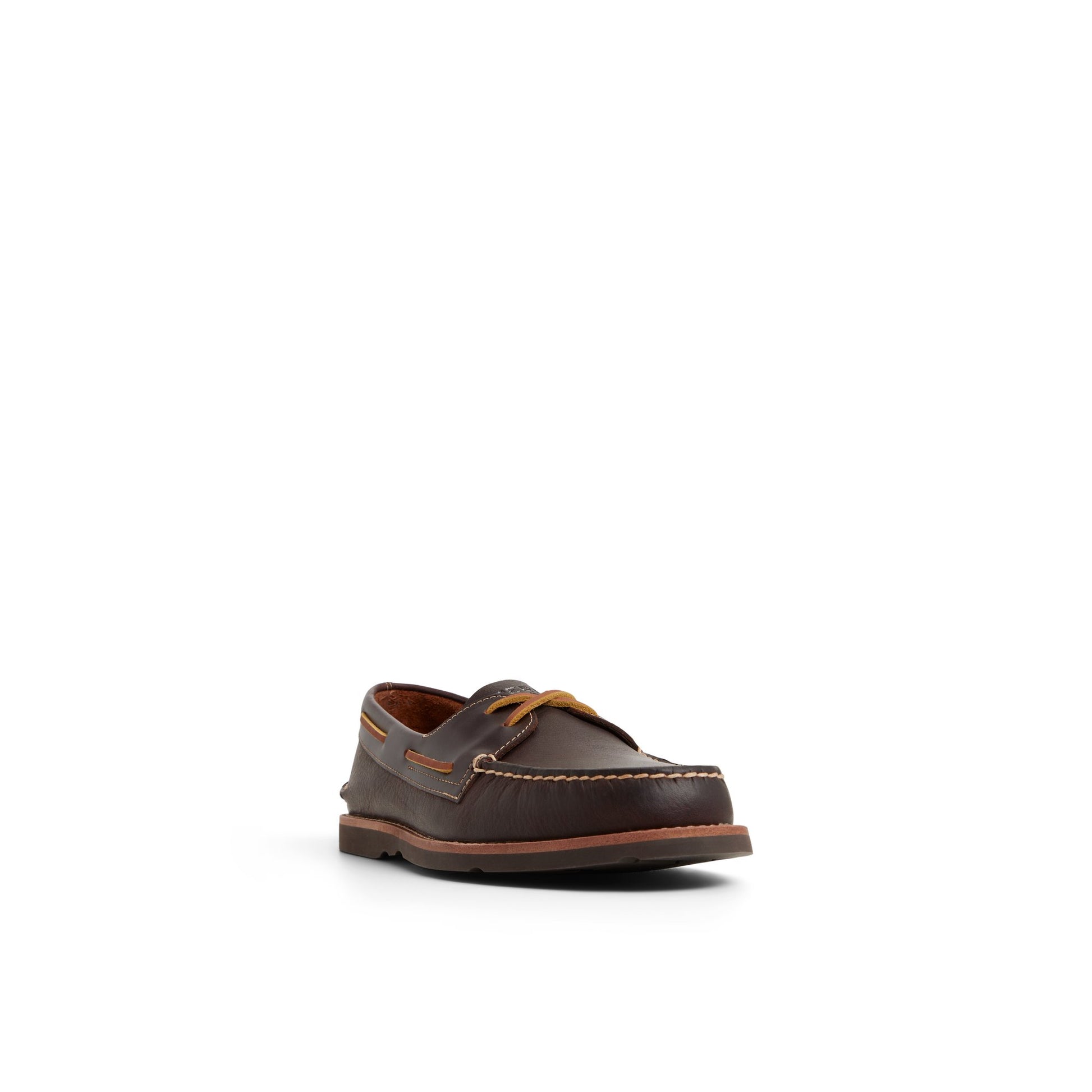 Side view of Amaretto Authentic Original™ 2-Eye Ripple Boat Shoe Boat Shoes