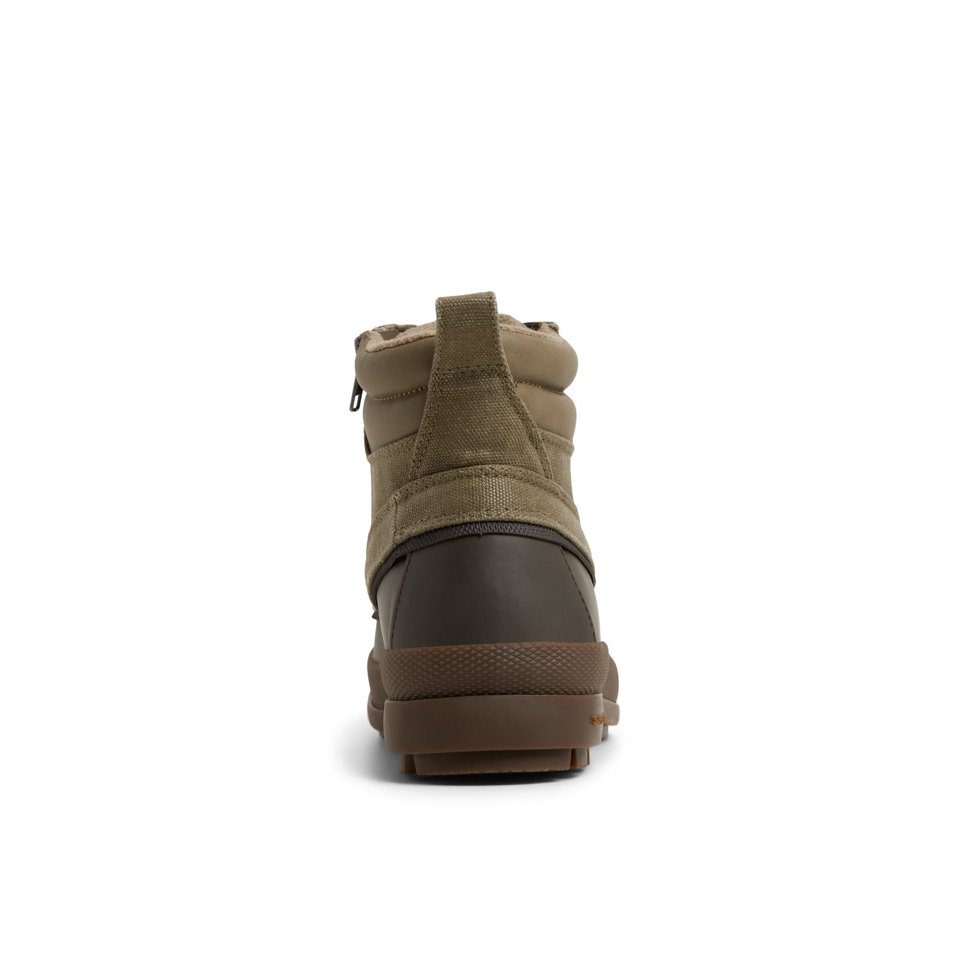 Three-quarter angle of Taupe Gloucester Duck Boots Winter Duck Boots's front side