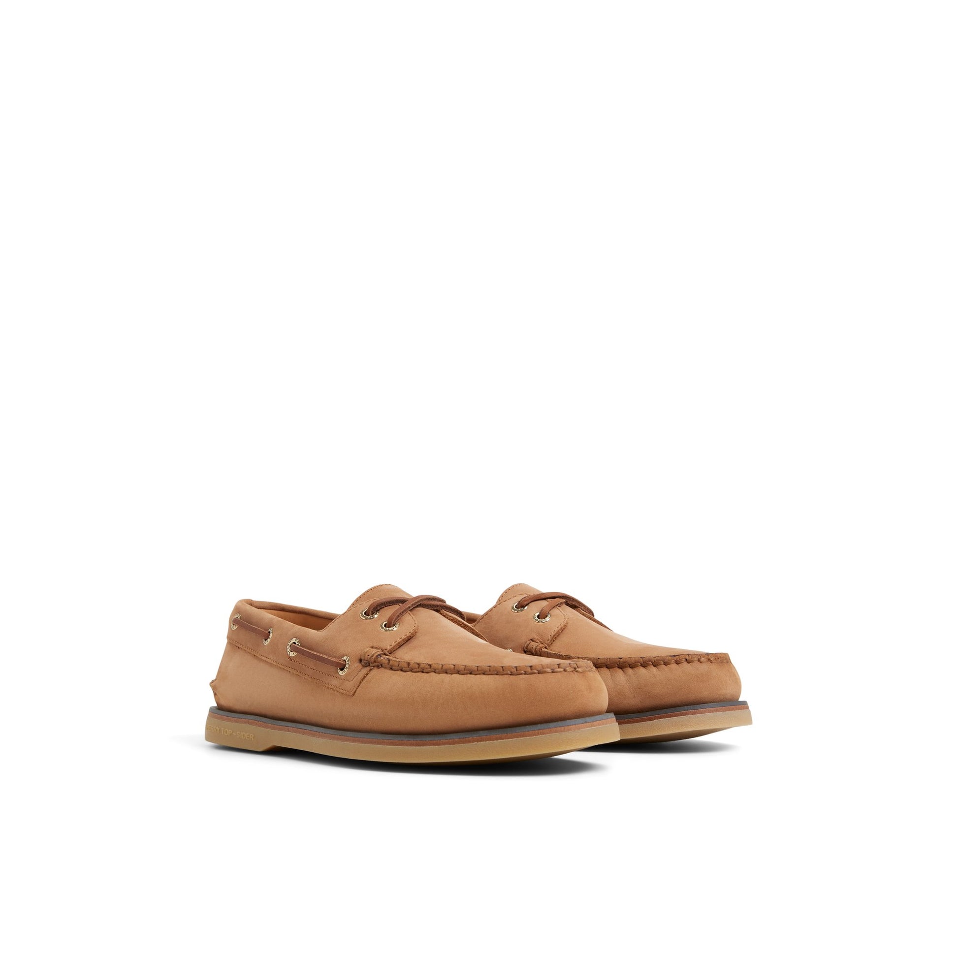 Side view of Tan Gold Cup™ Authentic Original™ 2-Eye Boat Shoe Boat Shoe
