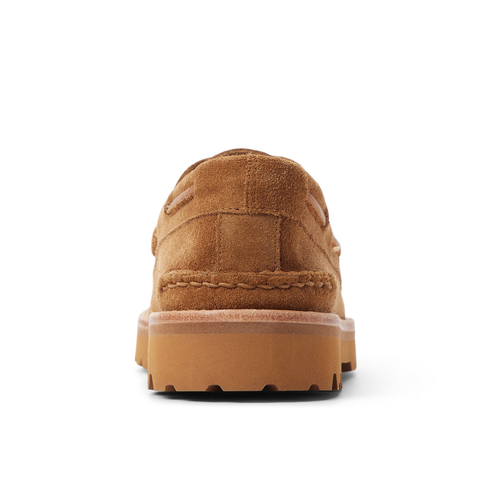 Three-quarter angle of Tan Authentic Original™ 3-Eye Lug Boat Shoe Boat Shoe's front side
