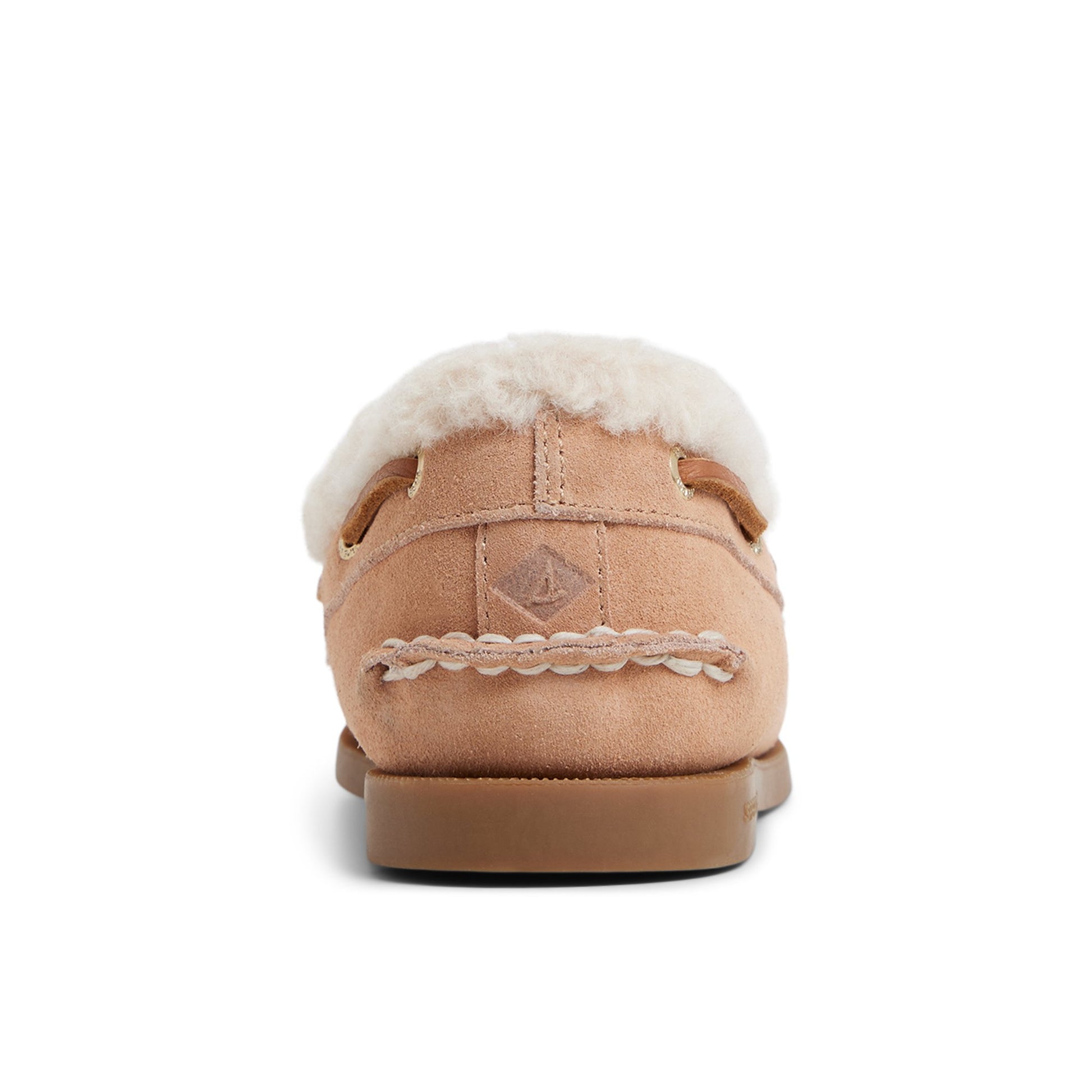 Three-quarter angle of Tan Authentic Original™ 2 Eye Boat Shoe Boat Shoe's front side