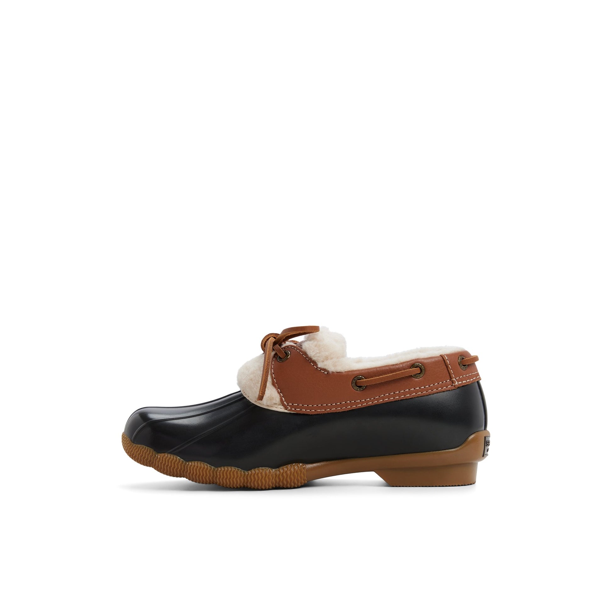 Three-quarter angle of Light brown Saltwater™ 1 Eye Duck Shoe Duck Boots's back side