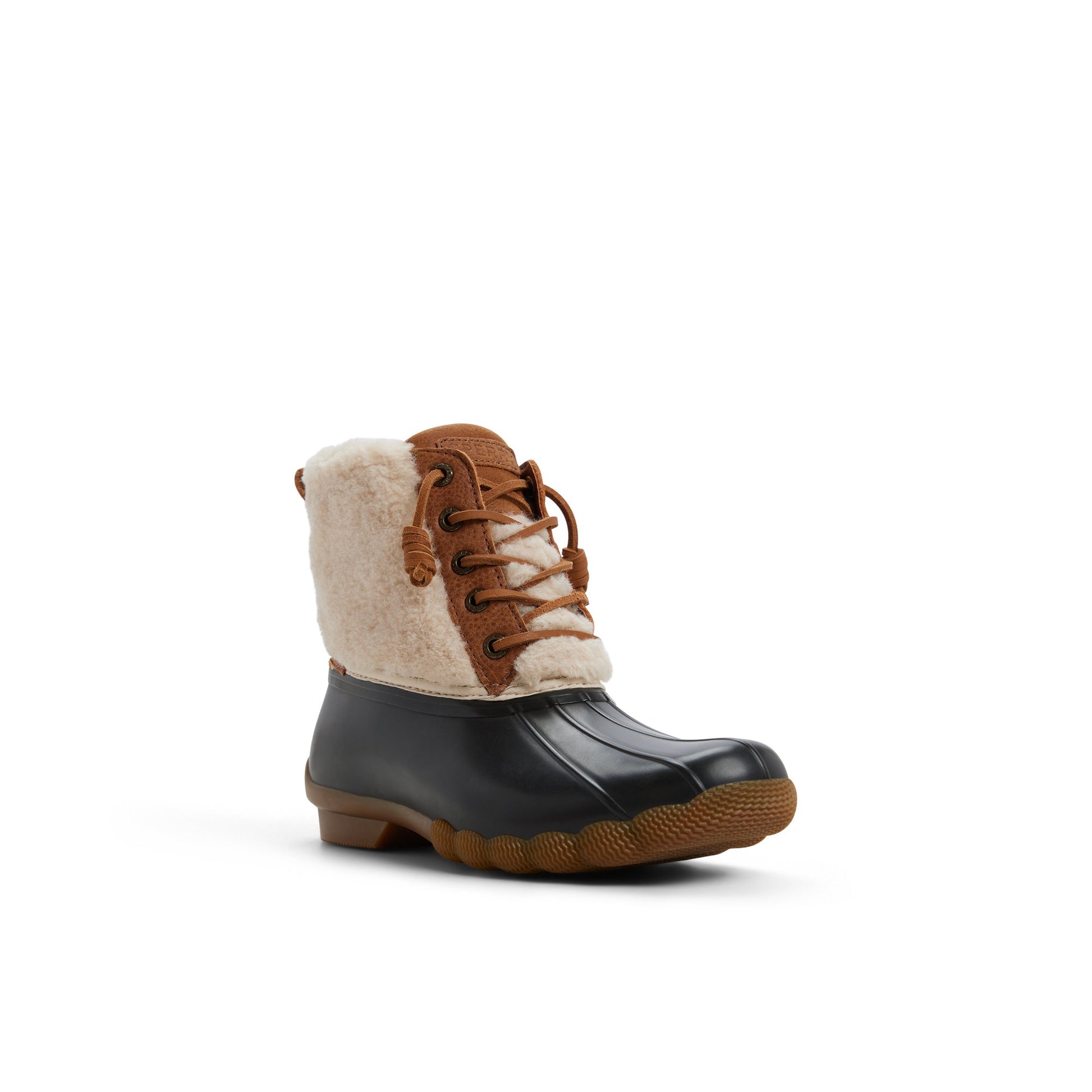 Side view of Light brown Saltwater™ Duck Lug Boot Duck Boots