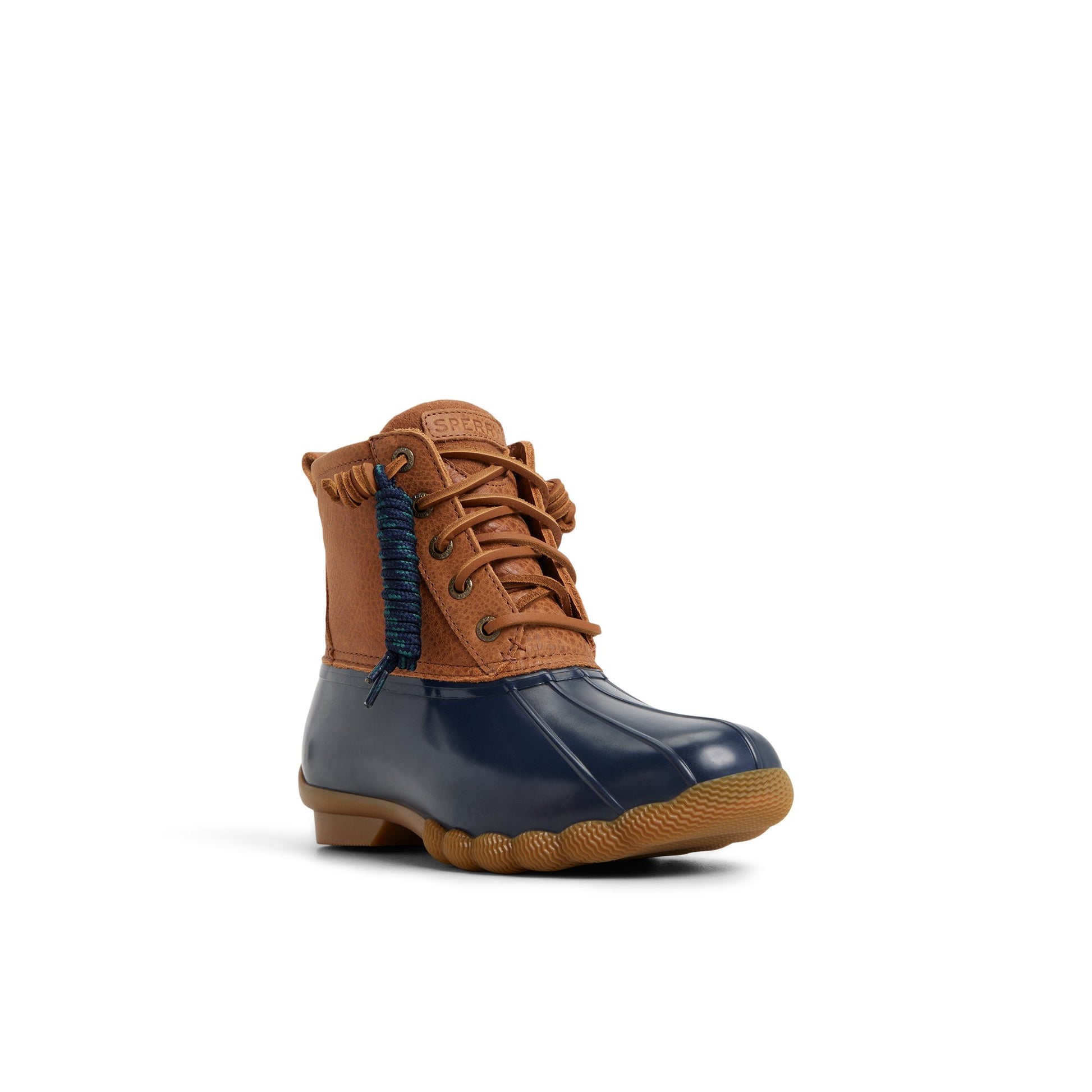 Side view of Brown Saltwater™ Duck Chelsea Boot Duck Rain Boots