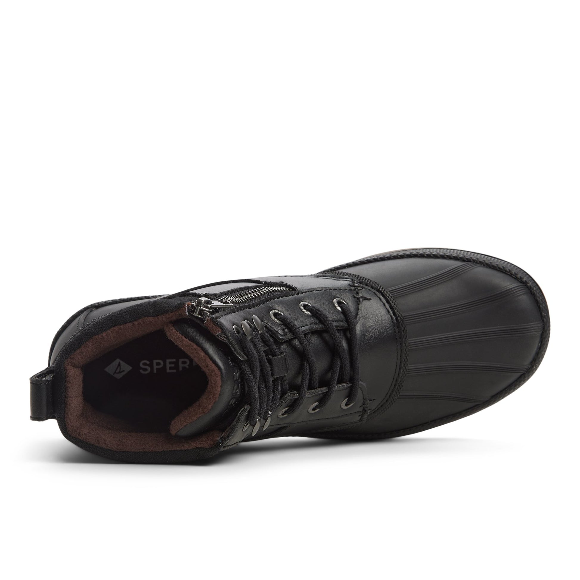 Top-down view of the Other Black Gloucester Duck Boots Duck Rain Boots