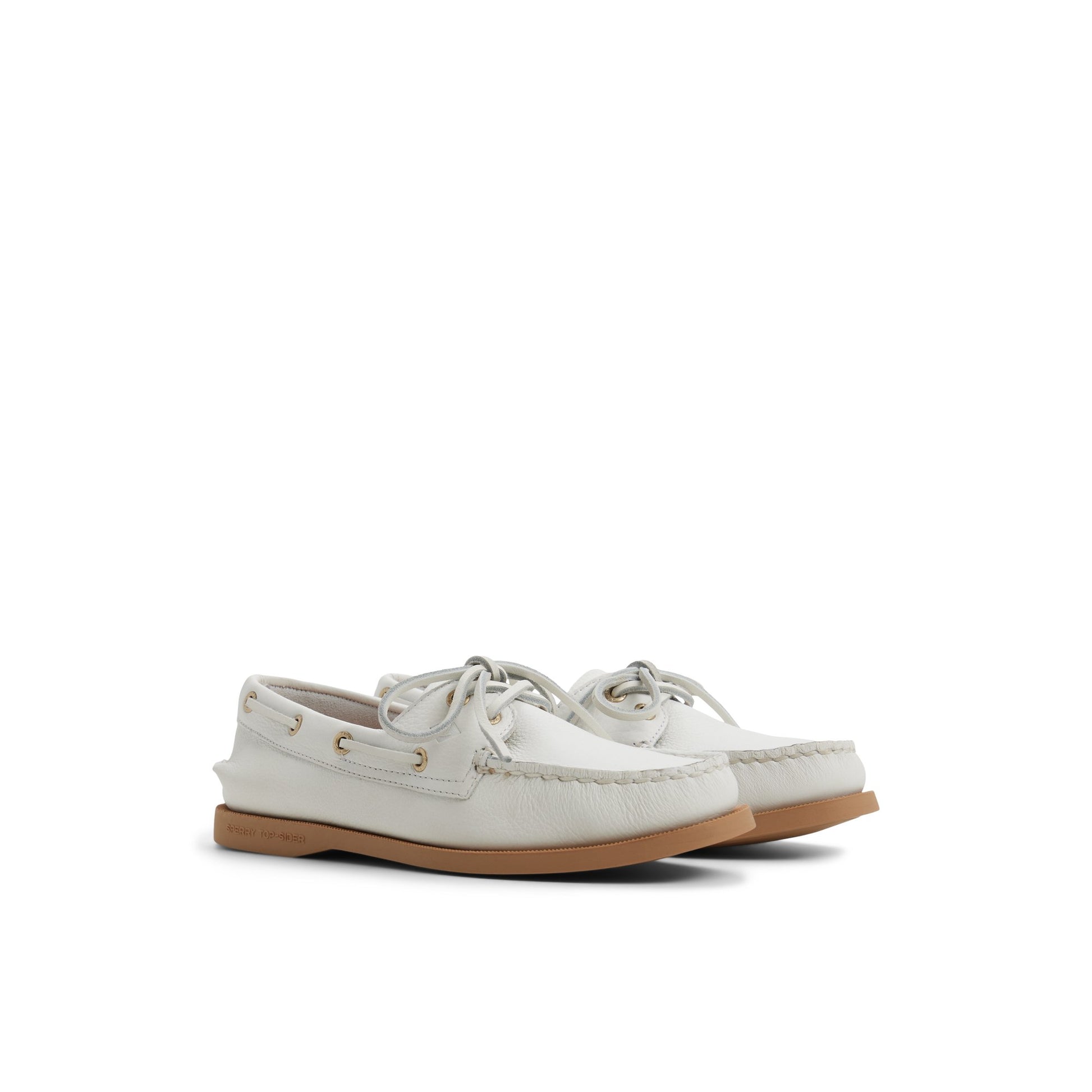 Side view of Ivory Sperry x Aritzia Authentic Original™ 2-Eye Boat Shoe Boat Shoe