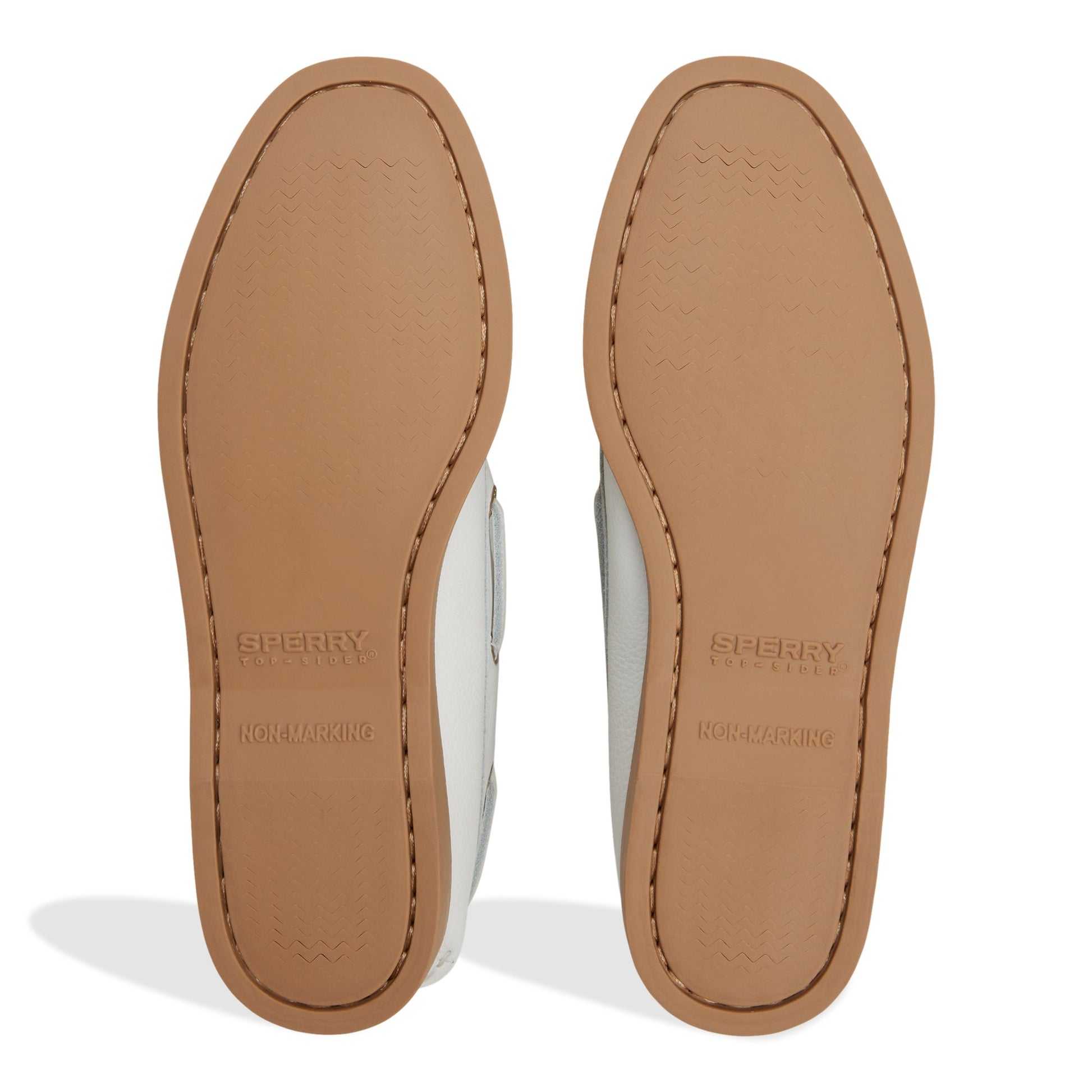 Close-up of the Ivory Sperry x Aritzia Authentic Original™ 2-Eye Boat Shoe Boat Shoe