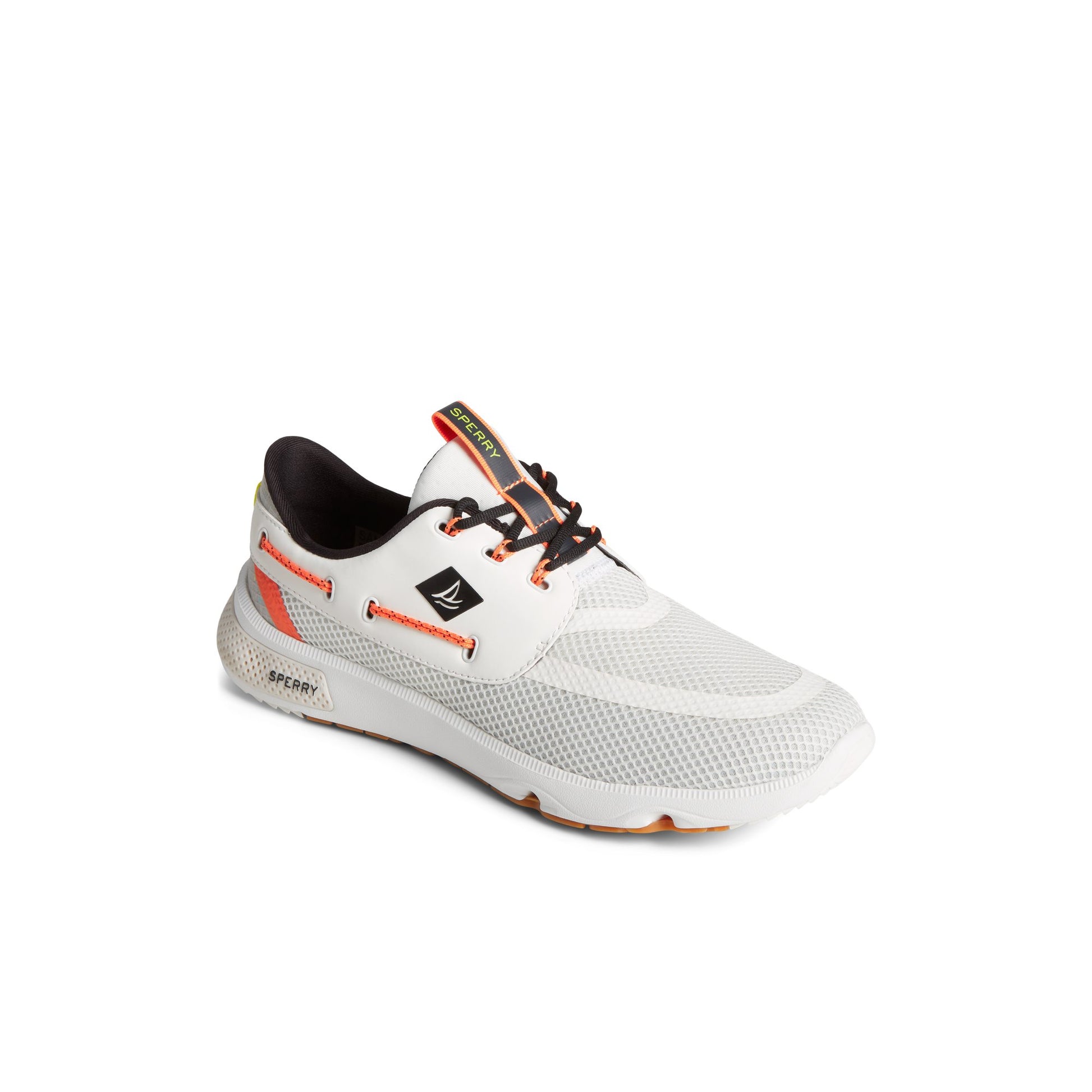 Three-quarter angle of White 7 Seas 3-Eye Sneaker Sneakers's front side