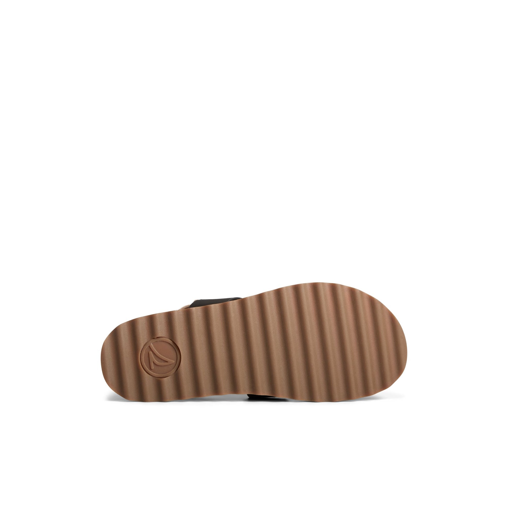 View of Brown Primary - Multi Cami Flatform Sandal Strappy Flatform Sandals's sole