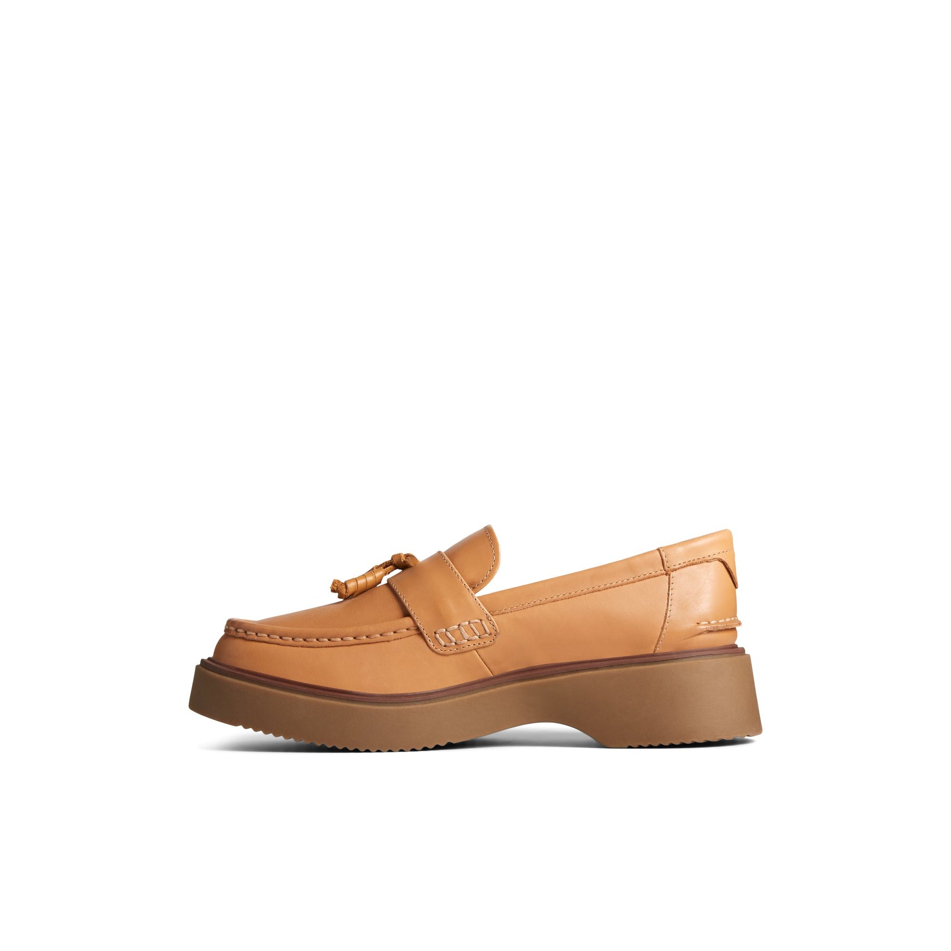 Side view of Medium Beige Bayside Loafer Loafer Moccasin Casual Shoes