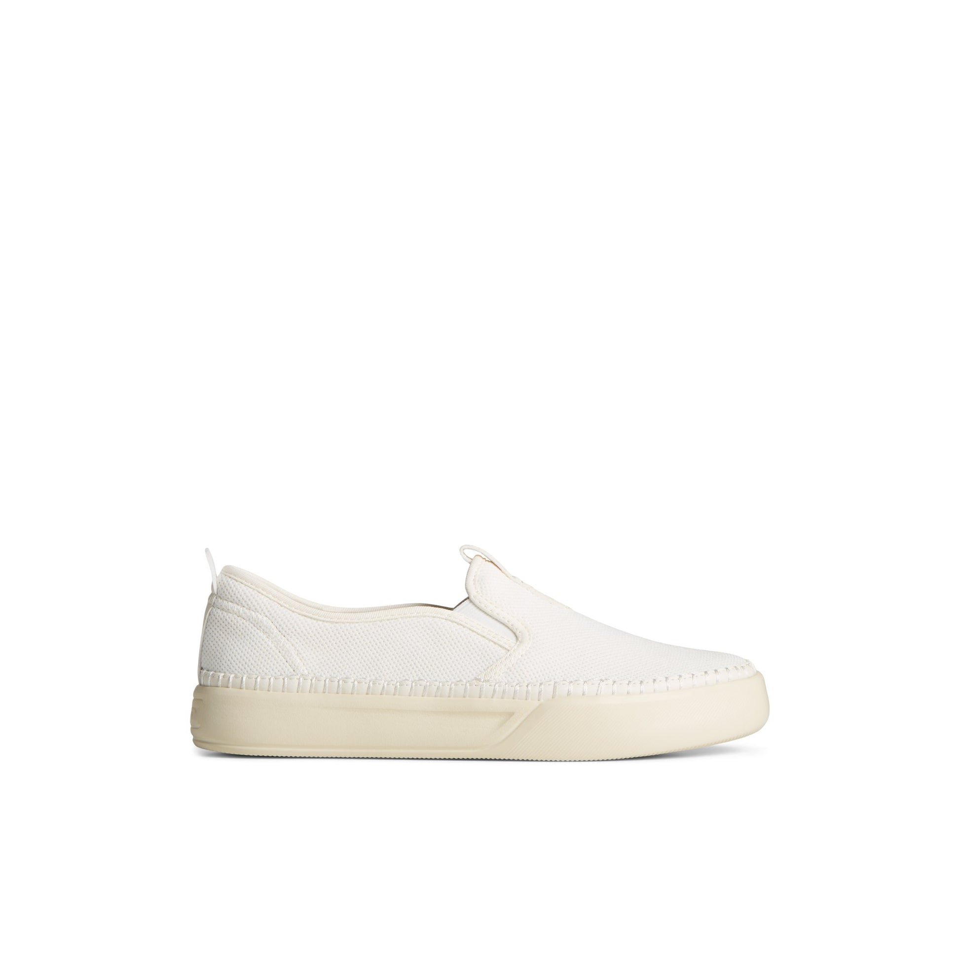 Main View of White Breaker Plushwave™ Sneaker Slip-on Sneakers for Womens