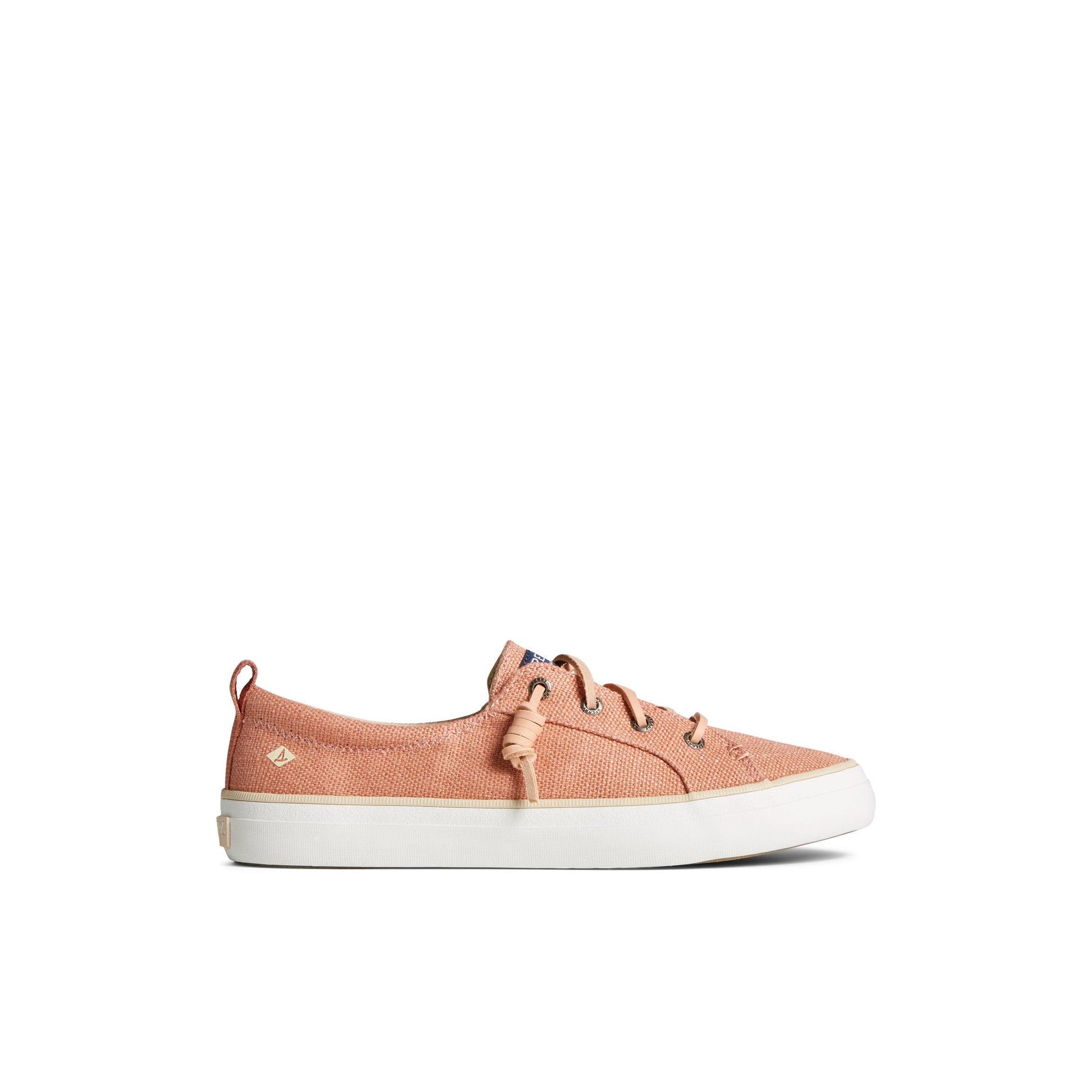 Main View of Medium Pink Crest Vibe Hemp Sneaker Vulcanized Sneaker for Womens