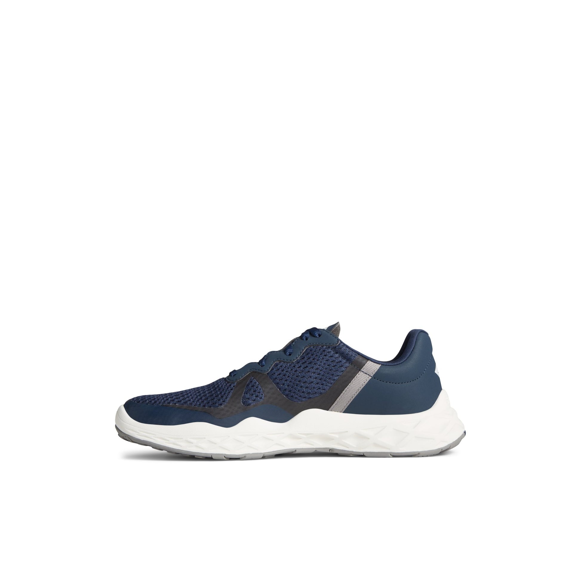 Side view of Navy SeaCycled™ Headsail Sneaker Sneakers