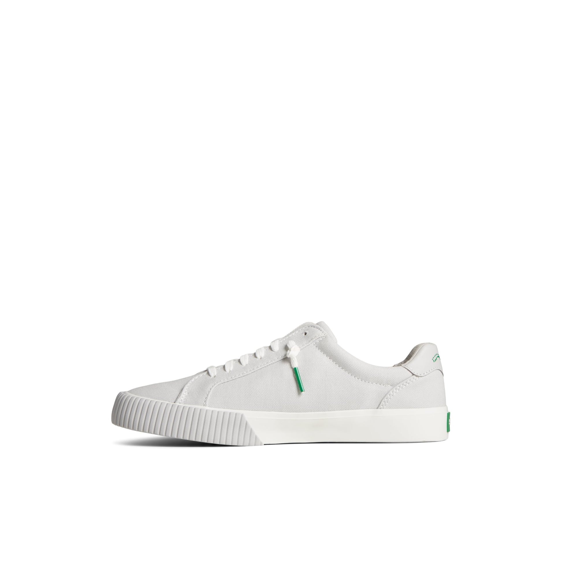 Side view of Grey Bermuda SeaCycled™ Canvas Sneaker Vulcanized Sneaker