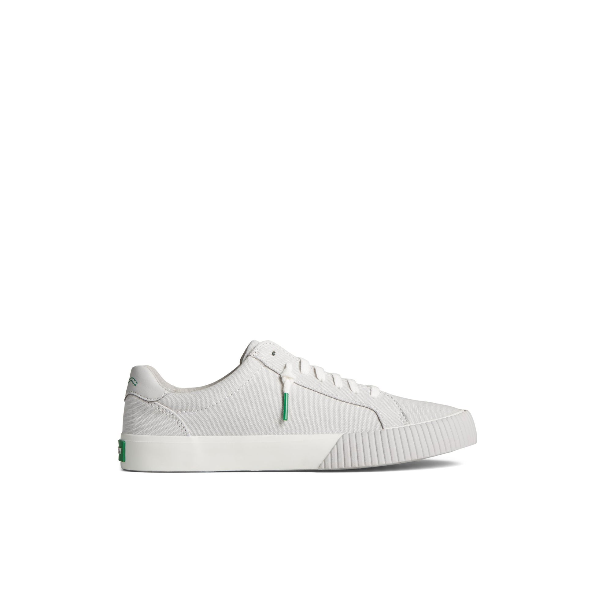 Main View of Grey Bermuda SeaCycled™ Canvas Sneaker Vulcanized Sneaker for Womens