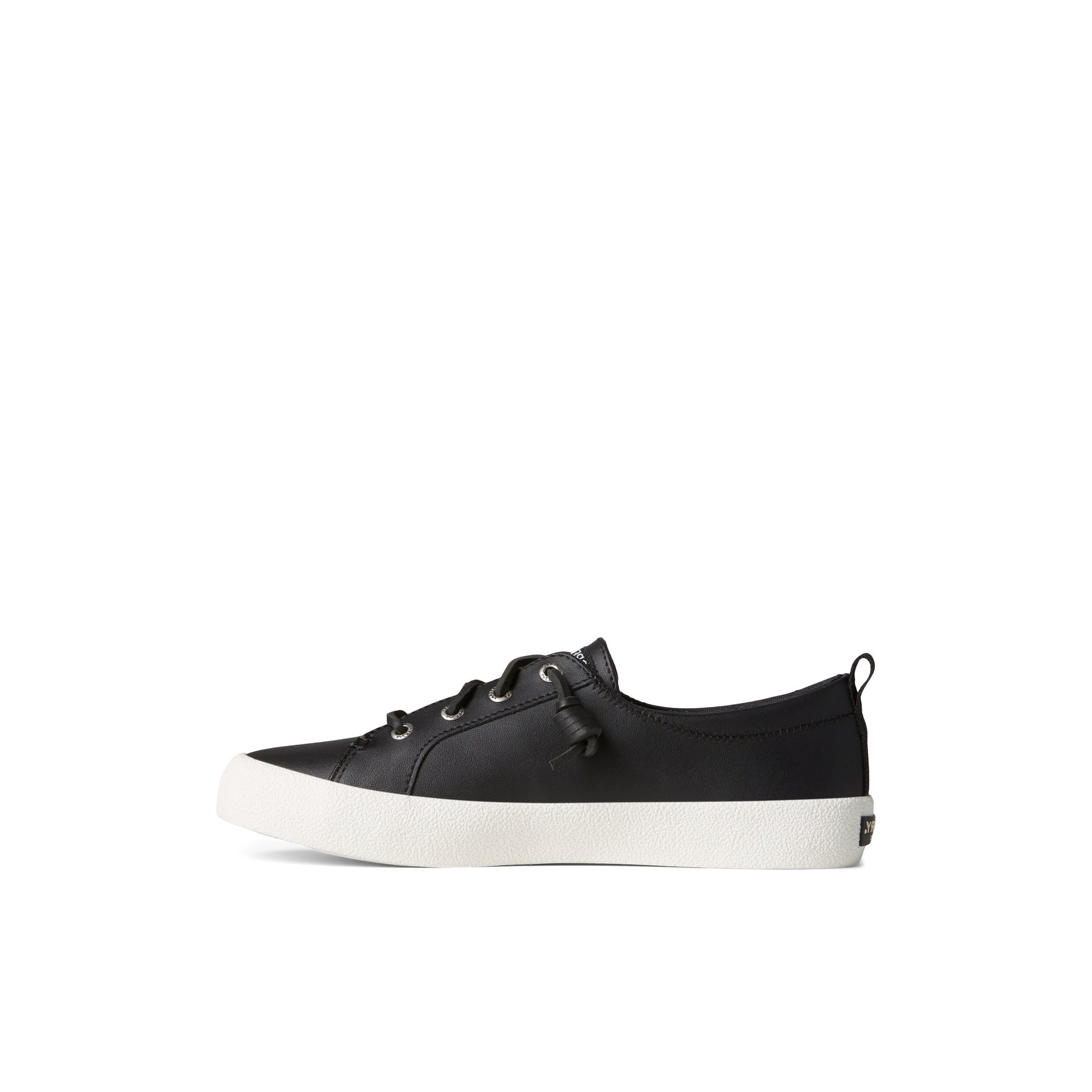 Side view of Black Crest Vibe Sneaker Vulcanized Sneaker