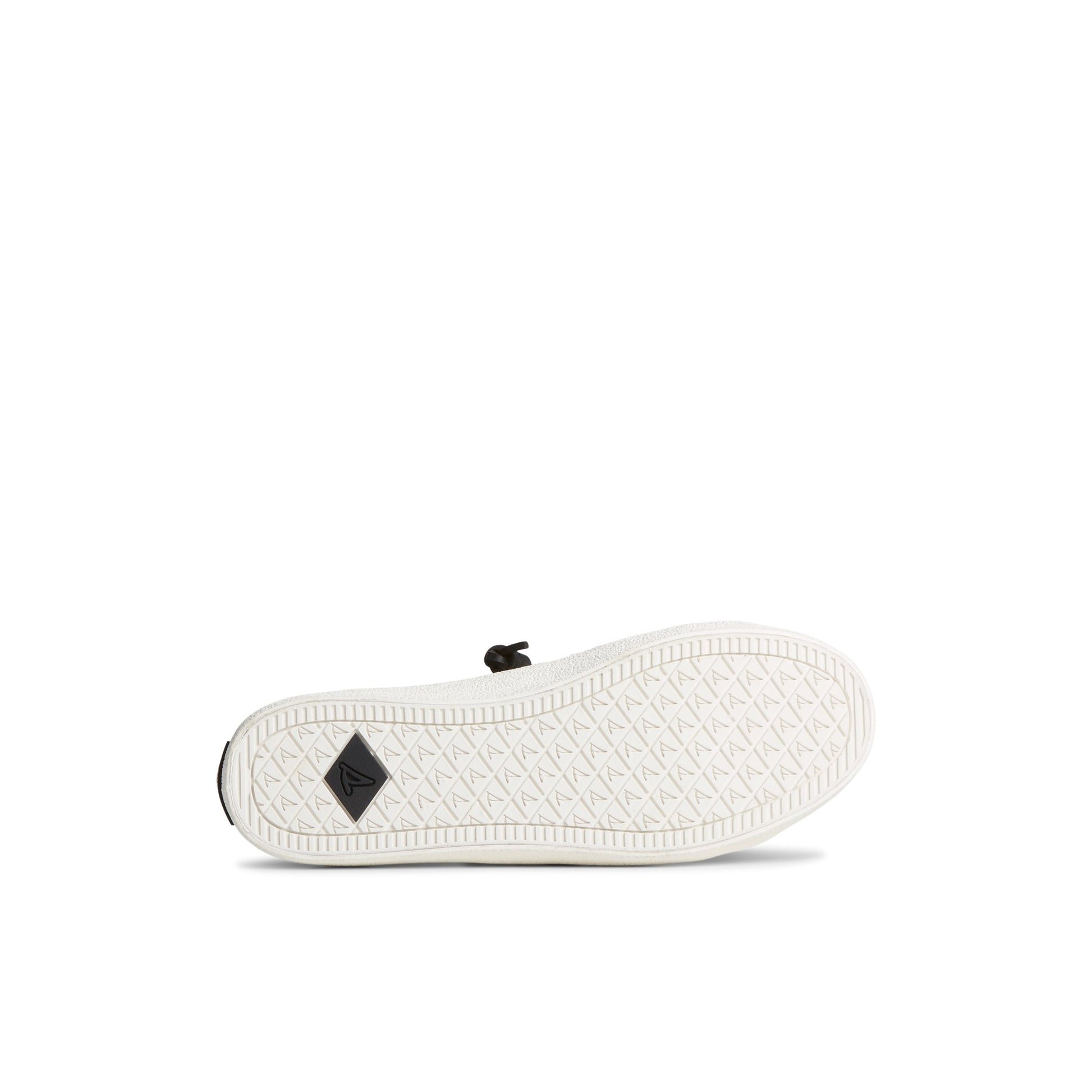 View of Black Crest Vibe Sneaker Vulcanized Sneaker's sole