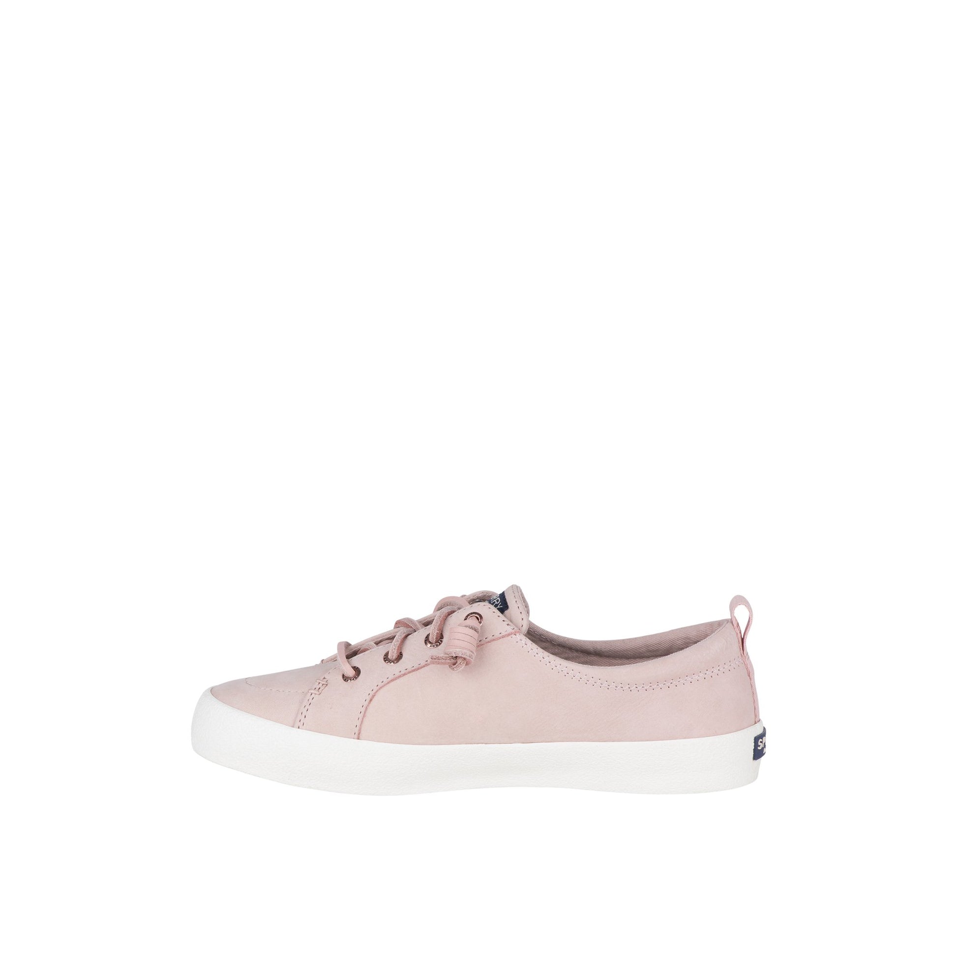 Side view of Medium Pink Crest Vibe Sneaker Vulcanized Sneaker