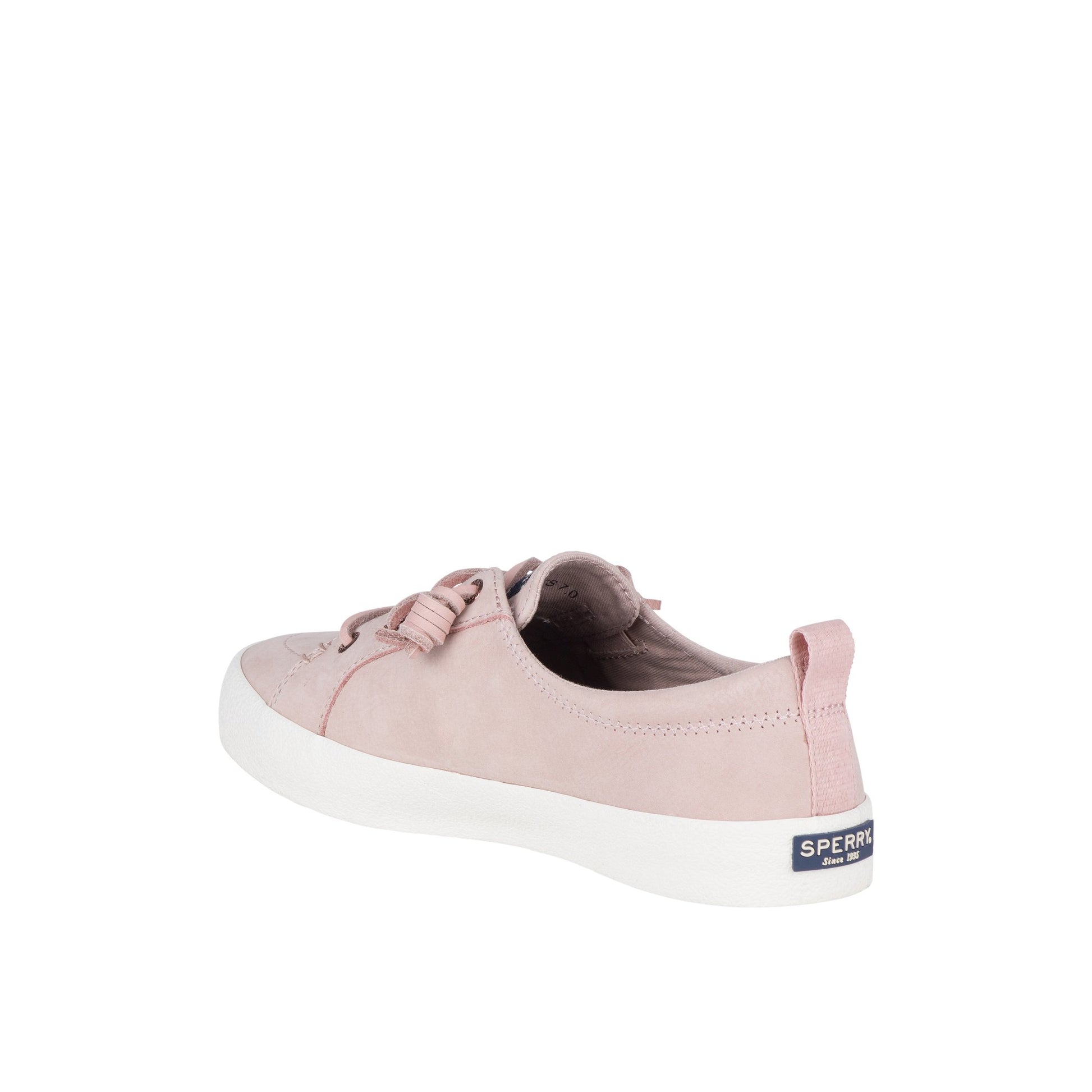 Close-up of the Medium Pink Crest Vibe Sneaker Vulcanized Sneaker
