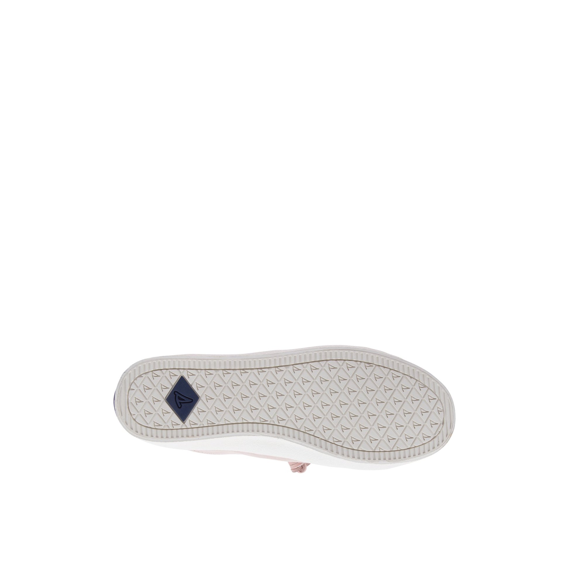 View of Medium Pink Crest Vibe Sneaker Vulcanized Sneaker's sole