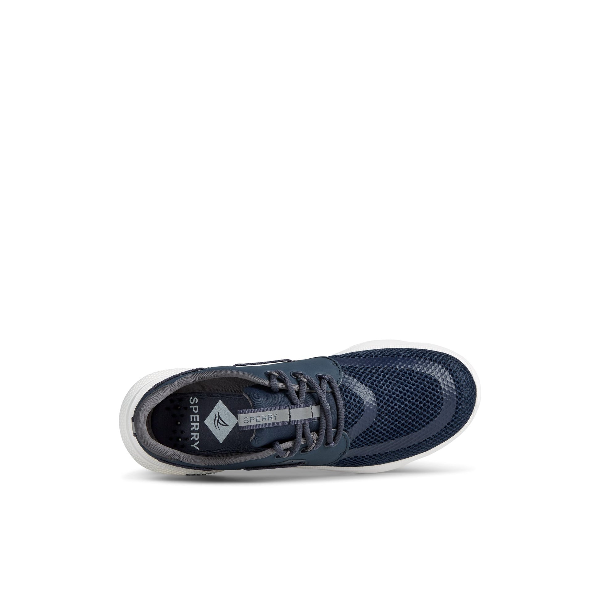Top-down view of the Navy 7 Sea 3-Eye Sneaker Sneakers