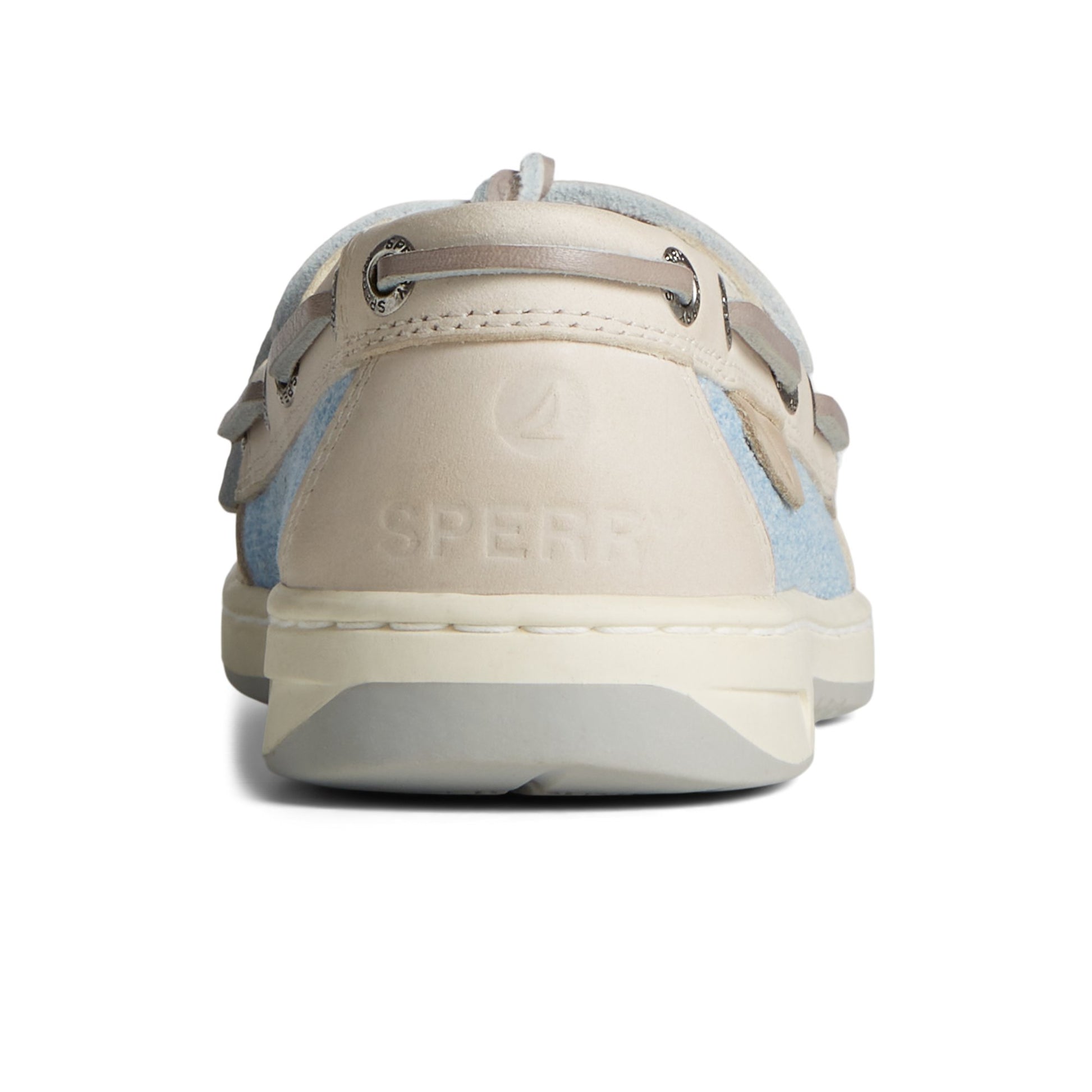 Close-up of the White Angelfish Two-Tone Boat Shoe Boat Shoes