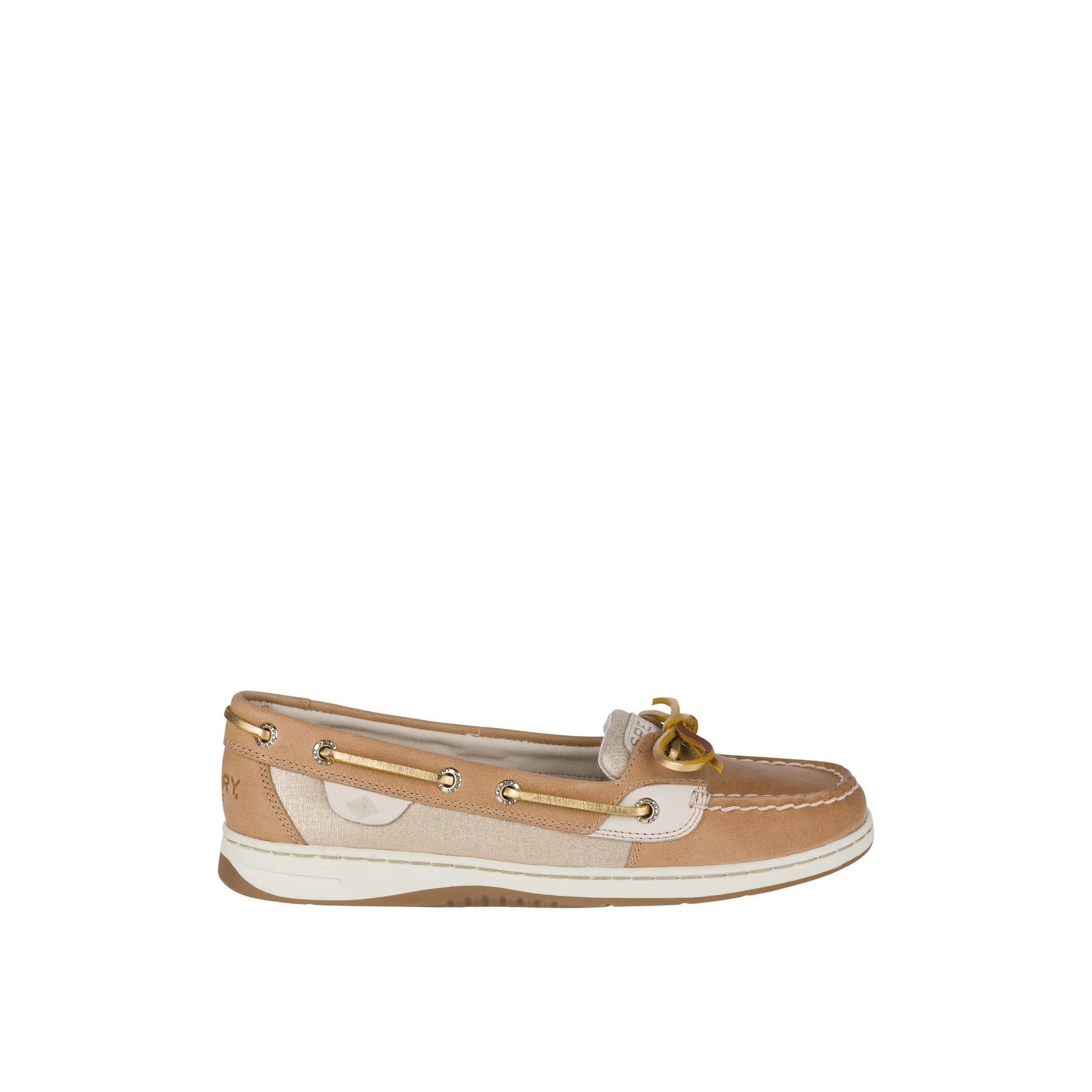 Main View of White Angelfish Metallic Boat Shoe Boat Shoes for Womens
