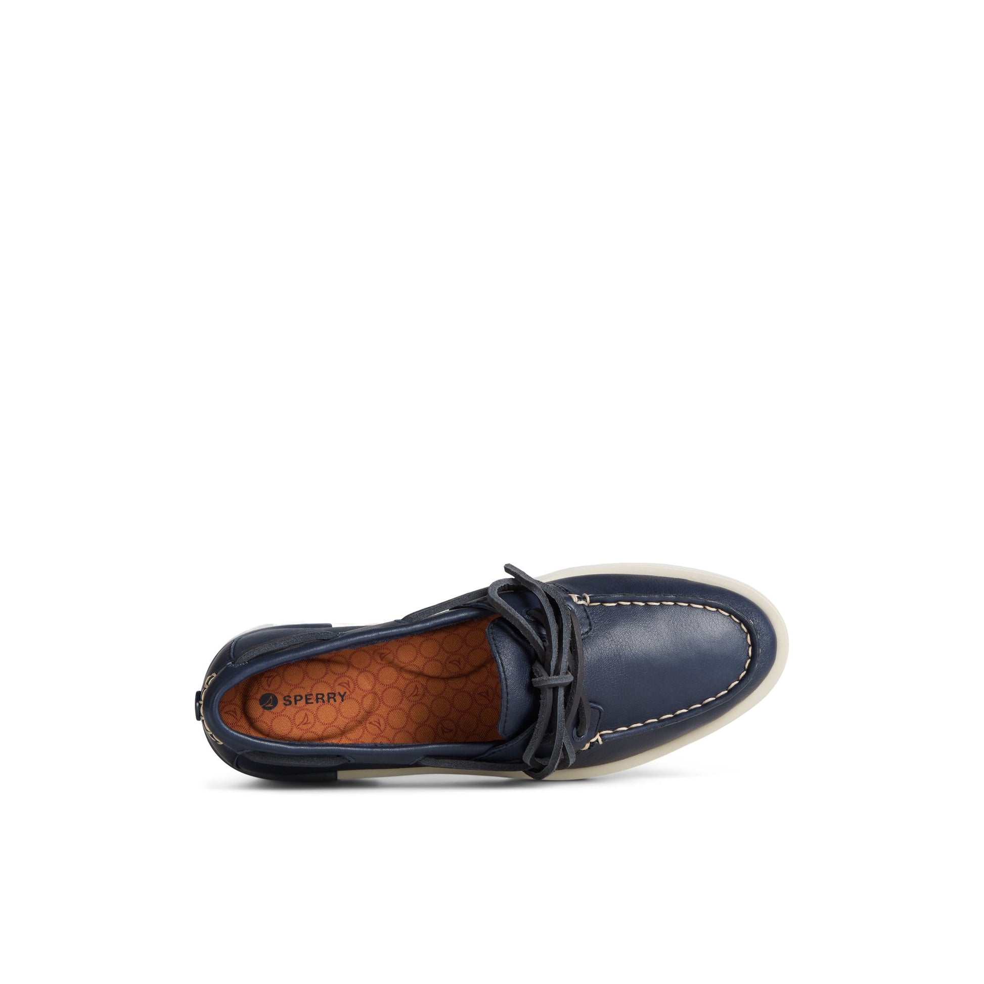 Top-down view of the Navy Lug Boat Shoe Boat Shoes