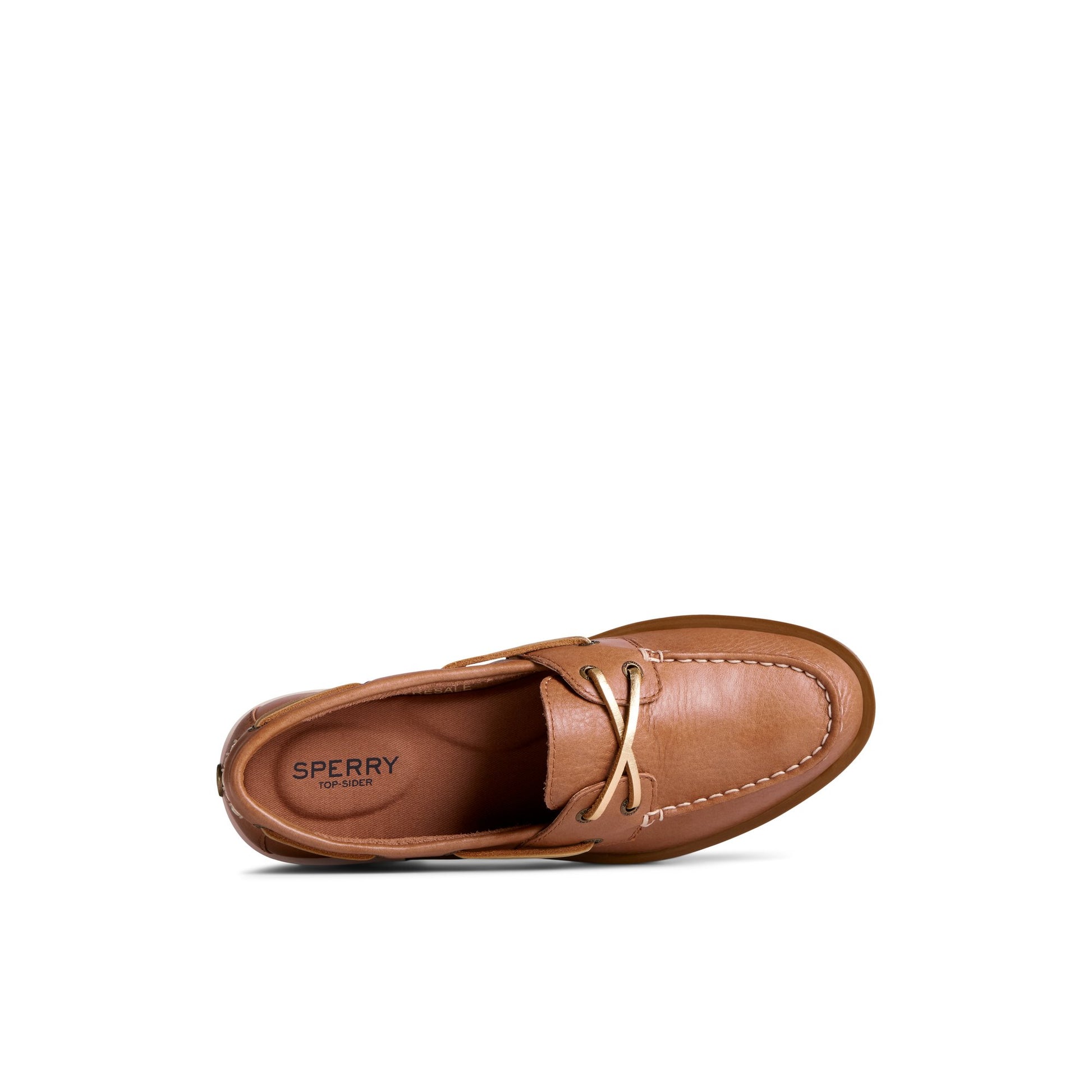 Top-down view of the Medium Beige Chunky Lug Boat Shoe Boat Shoes