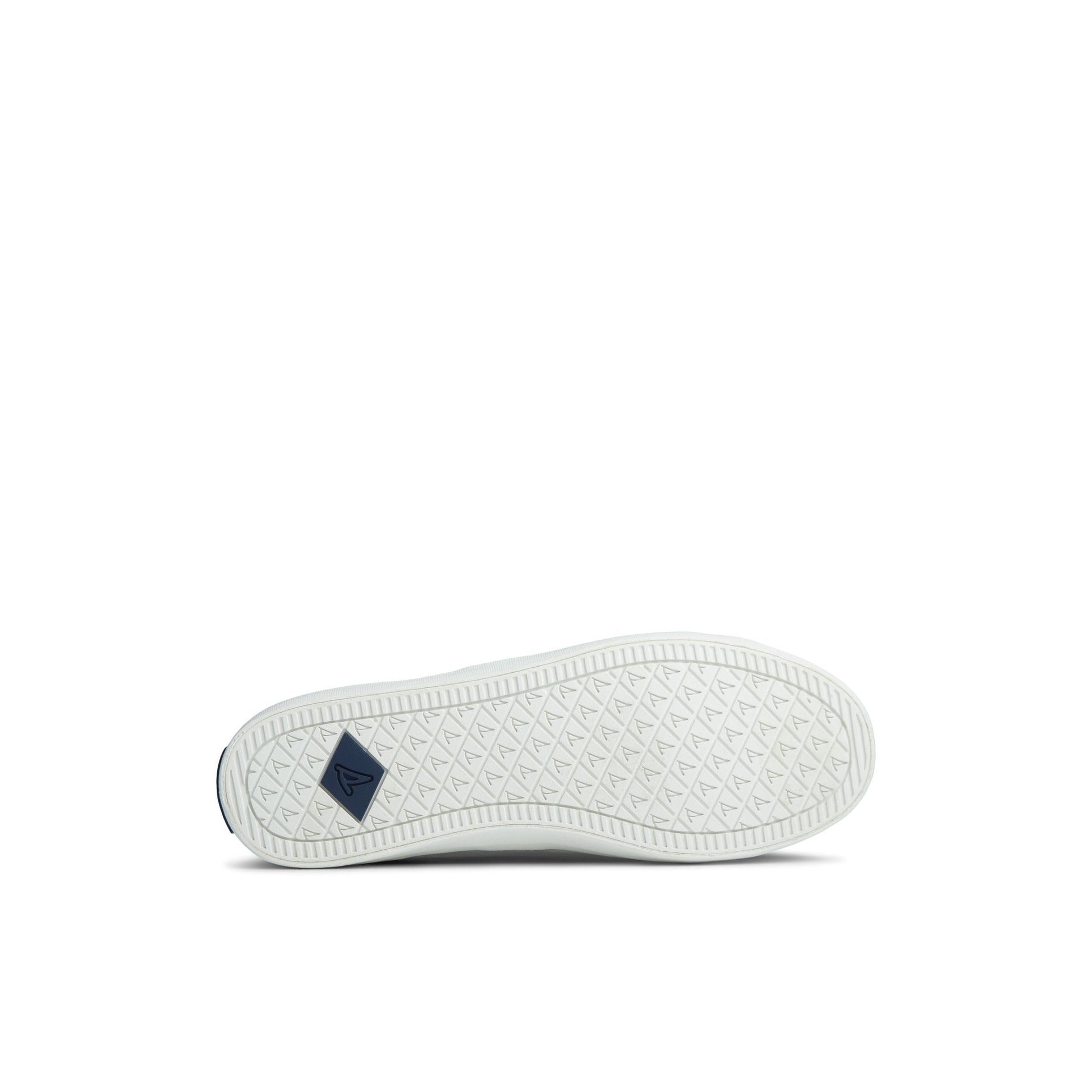 View of Black Crest Vibe Canvas Mainstream Sneaker Vulcanized Sneaker's sole