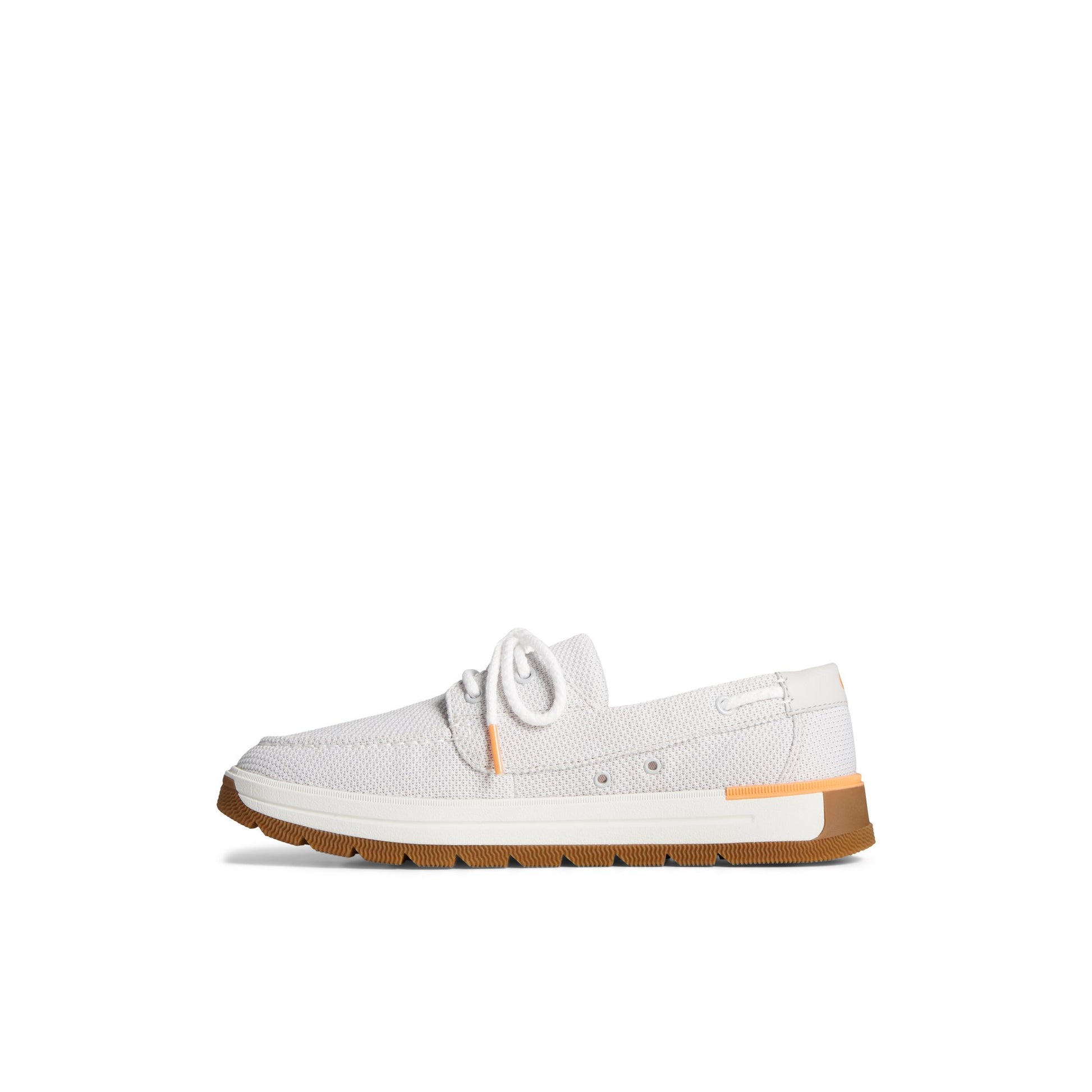 Side view of Grey Augusta Boat Shoe Boat Shoes