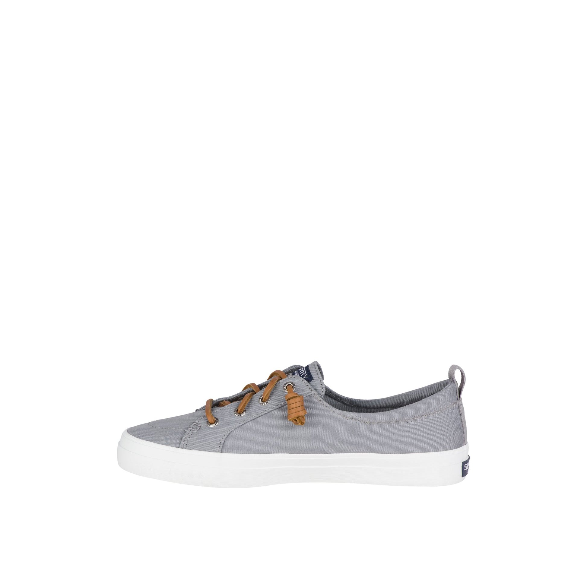 Side view of Grey Crest Vibe Canvas Mainstream Sneaker Vulcanized Sneaker