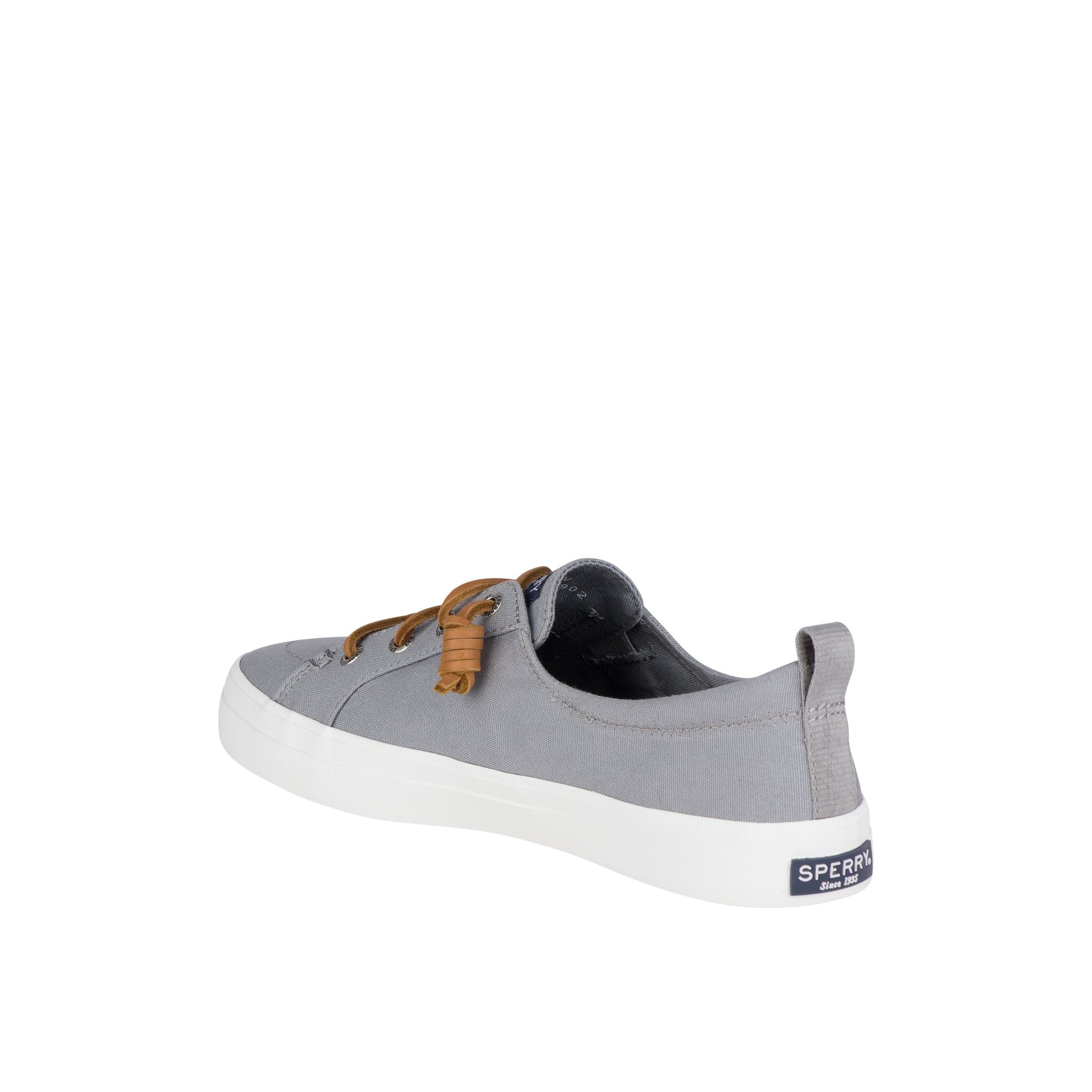 Close-up of the Grey Crest Vibe Canvas Mainstream Sneaker Vulcanized Sneaker