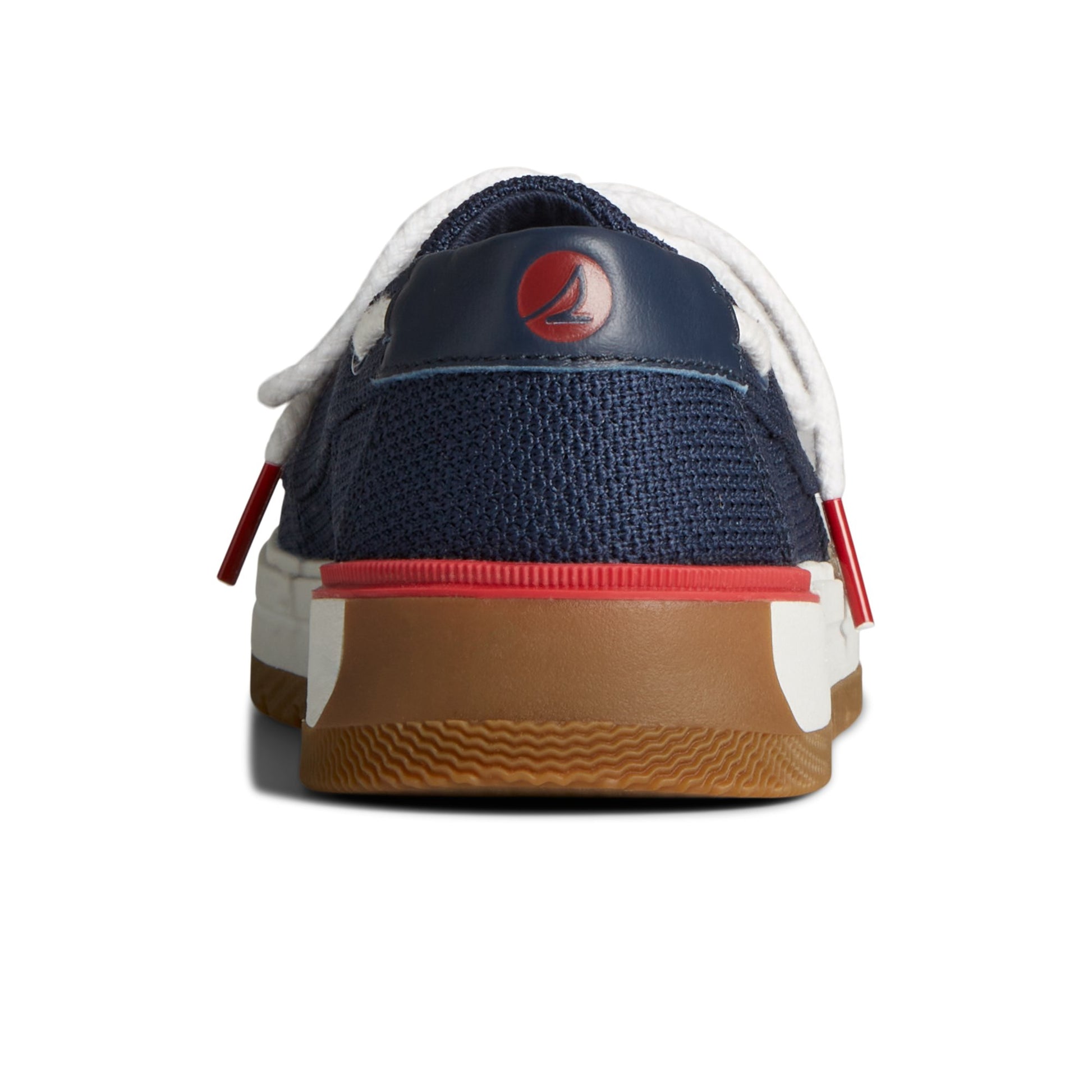 Close-up of the Navy Augusta Boat Shoe Boat Shoes