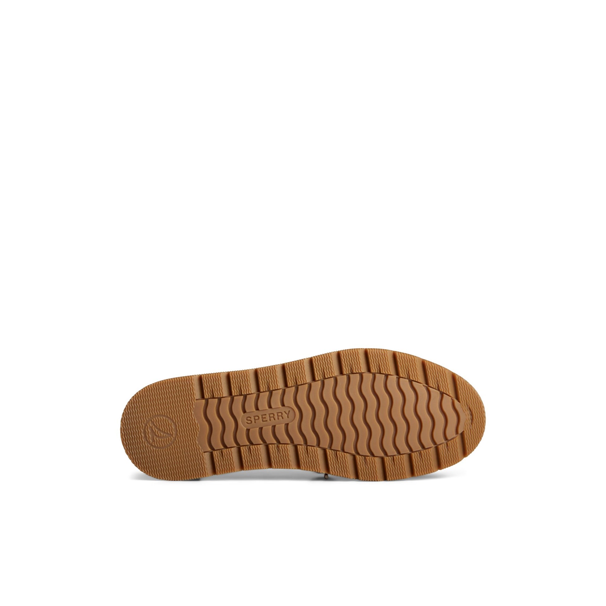 View of Navy Augusta Boat Shoe Boat Shoes's sole