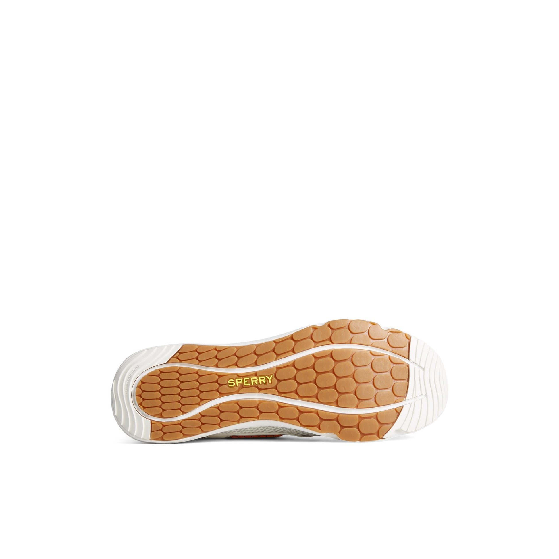 View of White Augusta Boat Shoe Boat Shoes's sole